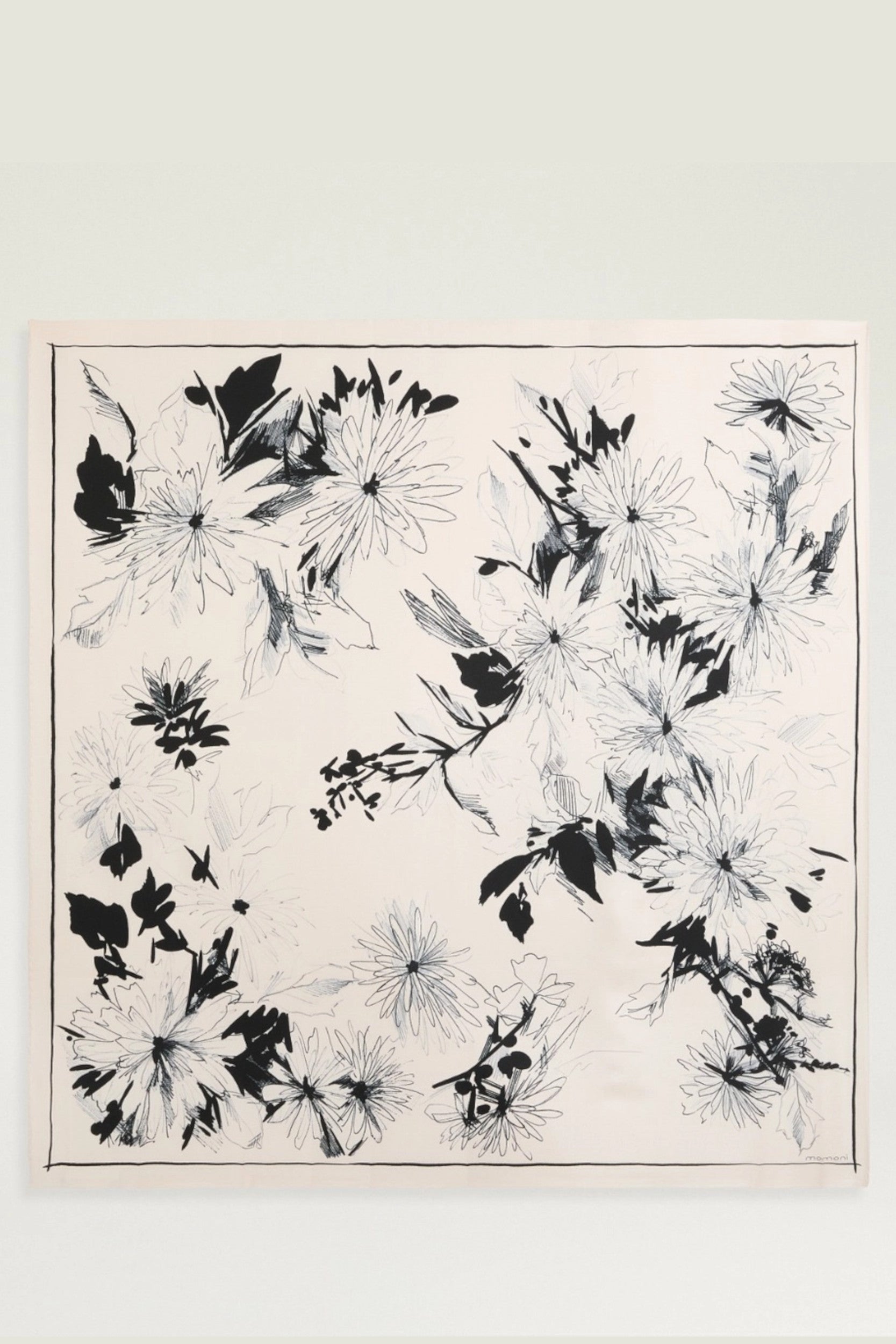 Nipponia Scarf Bianco Nero