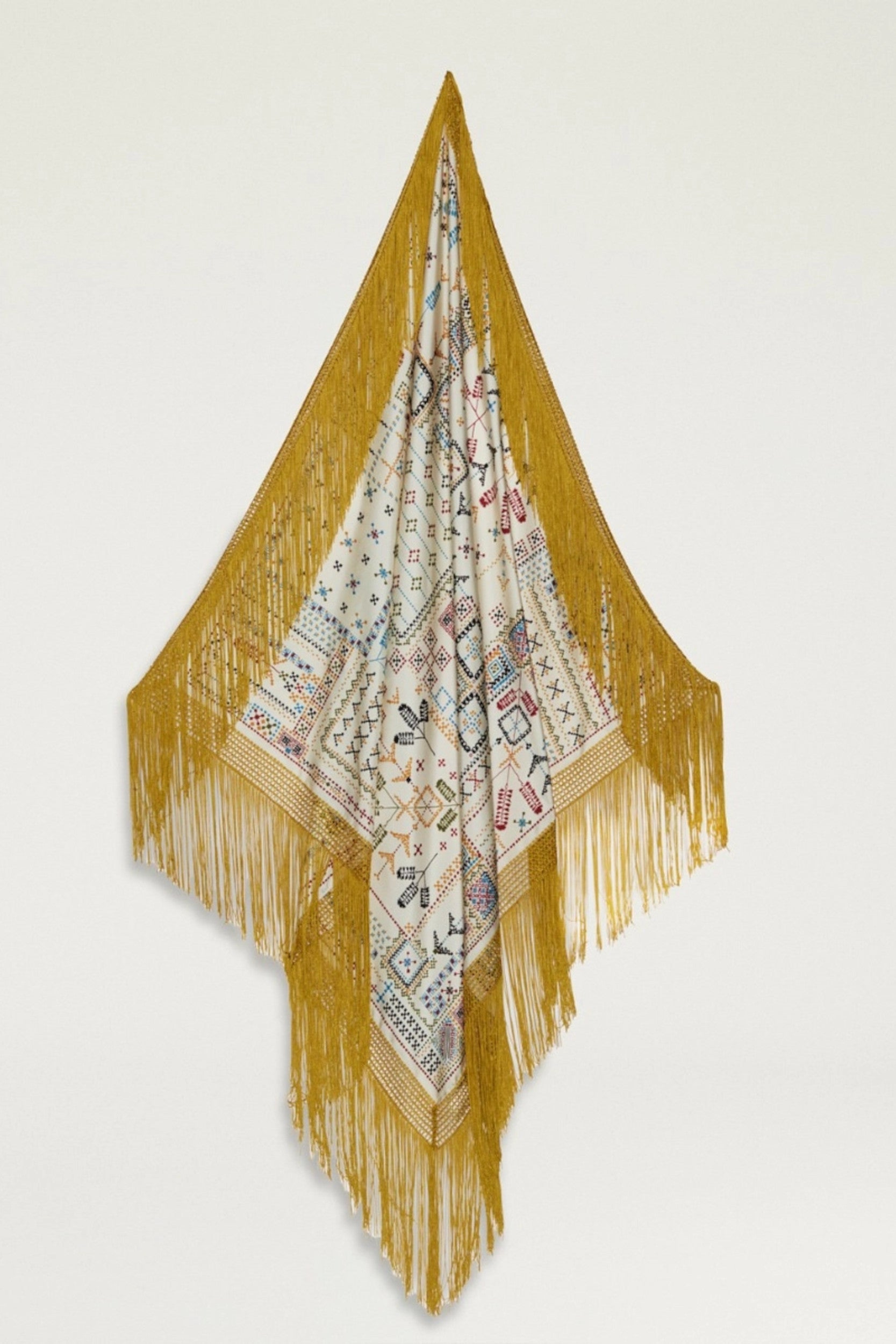 Rosa Scarf Panna Multico