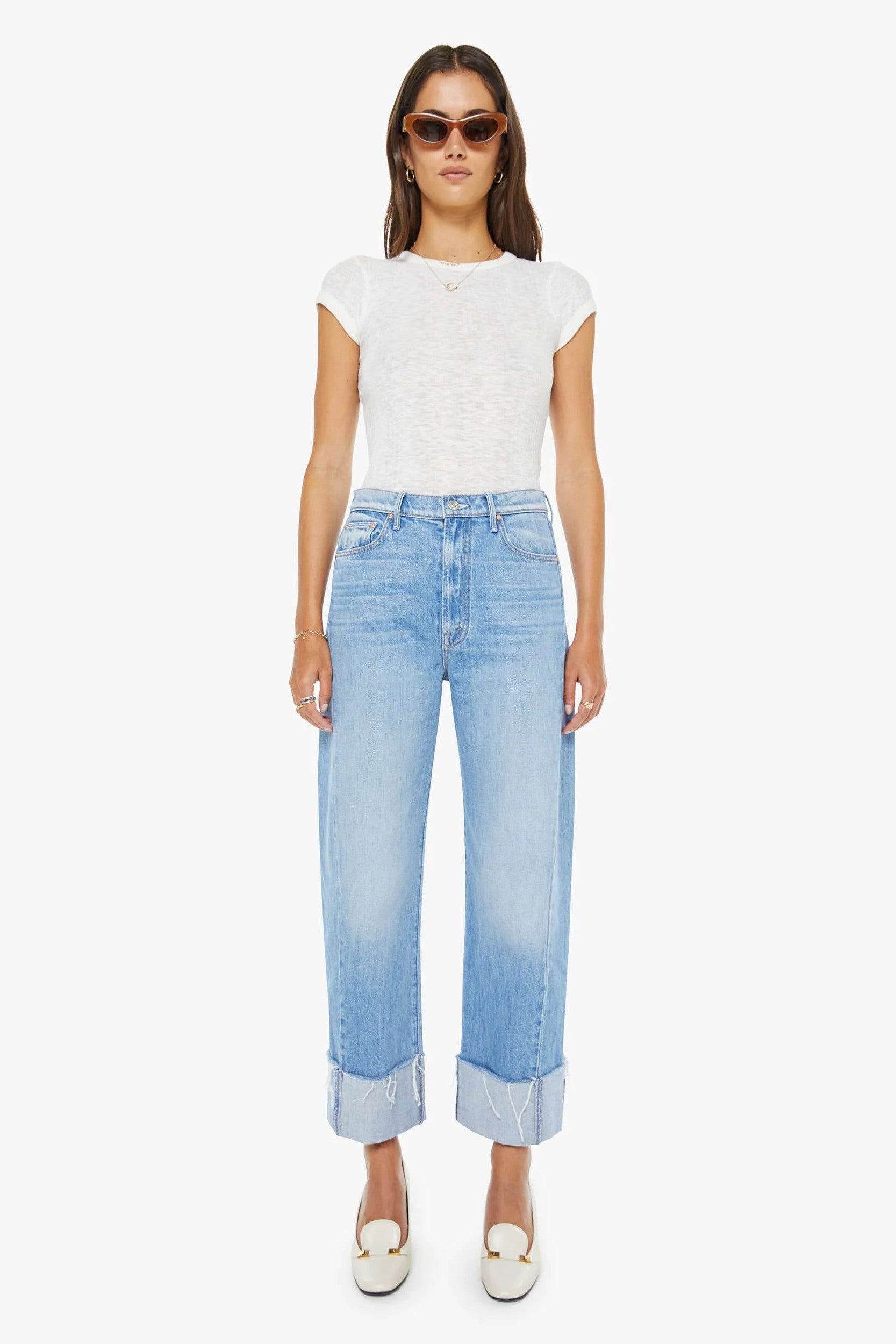 The Half Pipe Ankle Cuff Fray Pants Last Bite