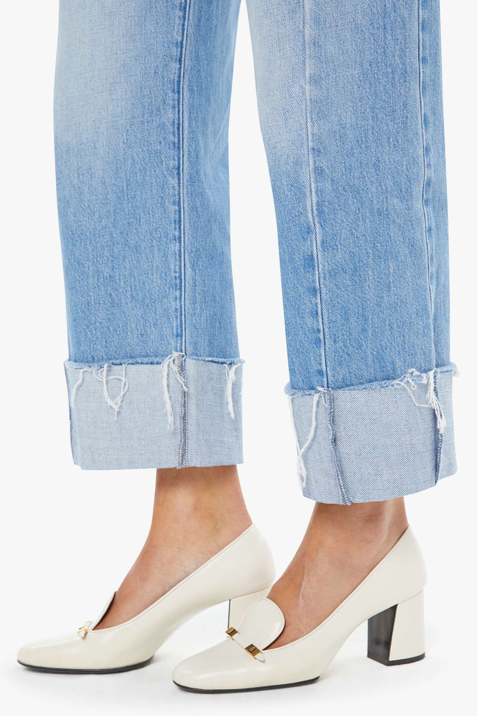 The Half Pipe Ankle Cuff Fray Pants Last Bite