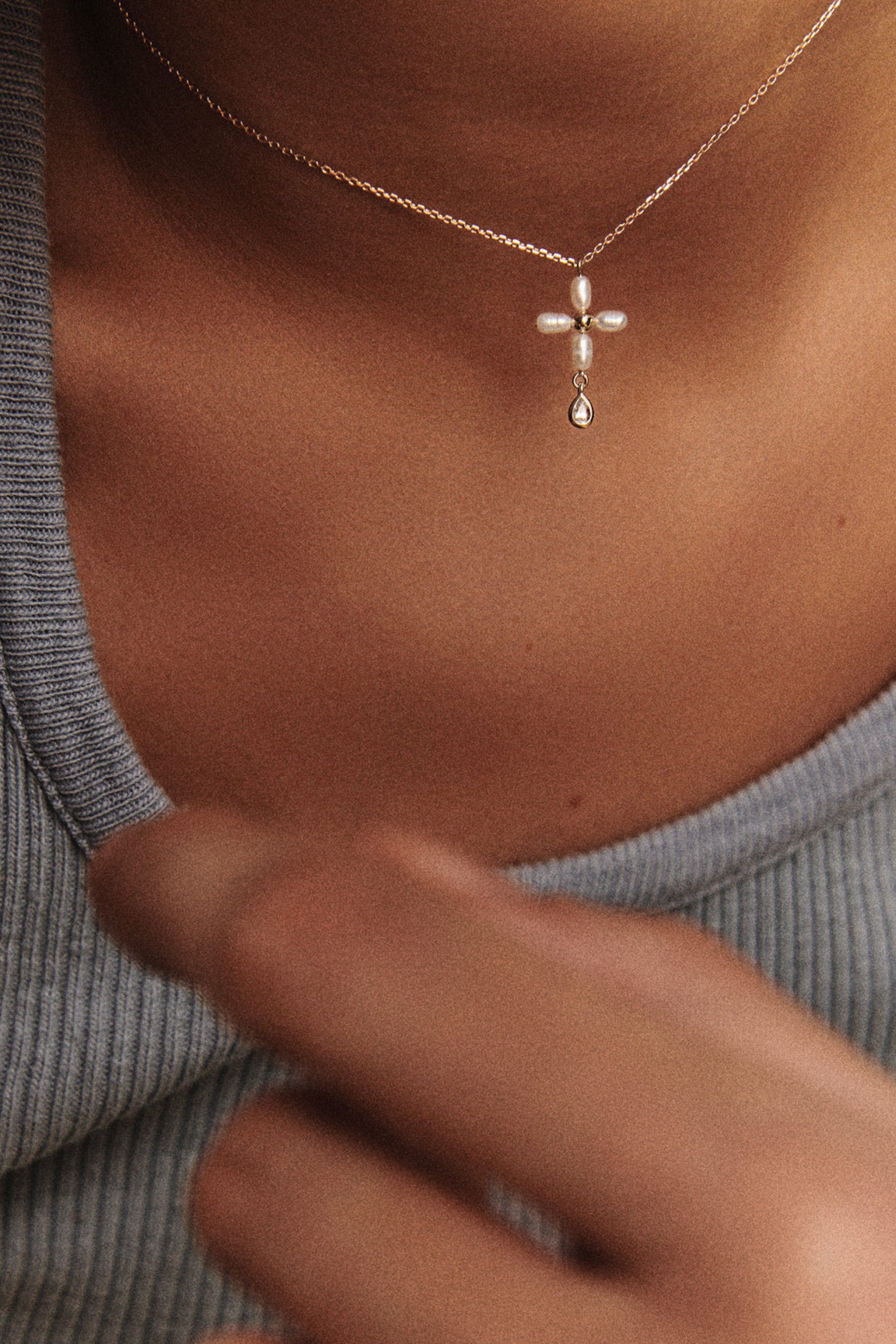 Palerme Necklace White Pearl