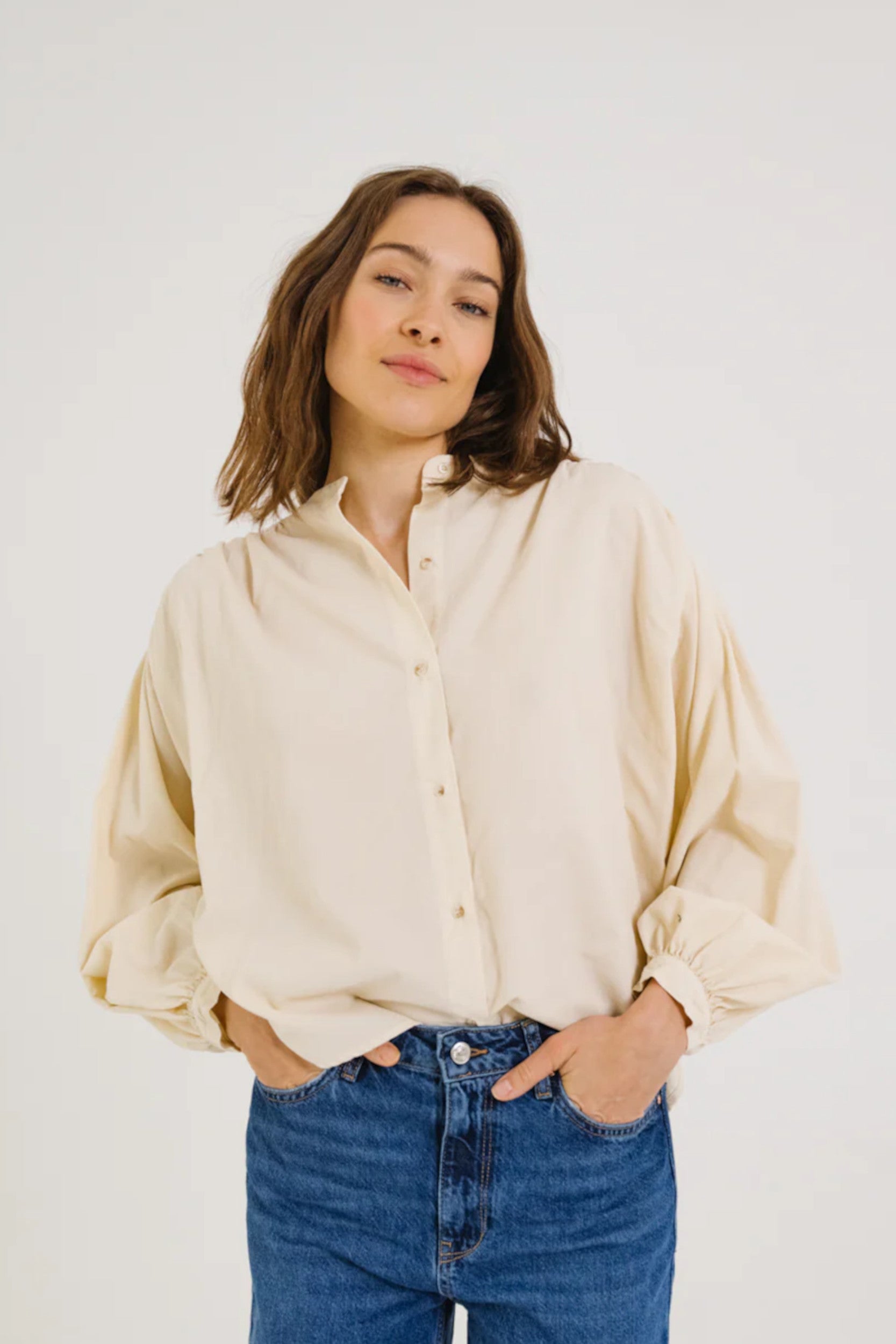 Giannita Snow Blouse Ecru