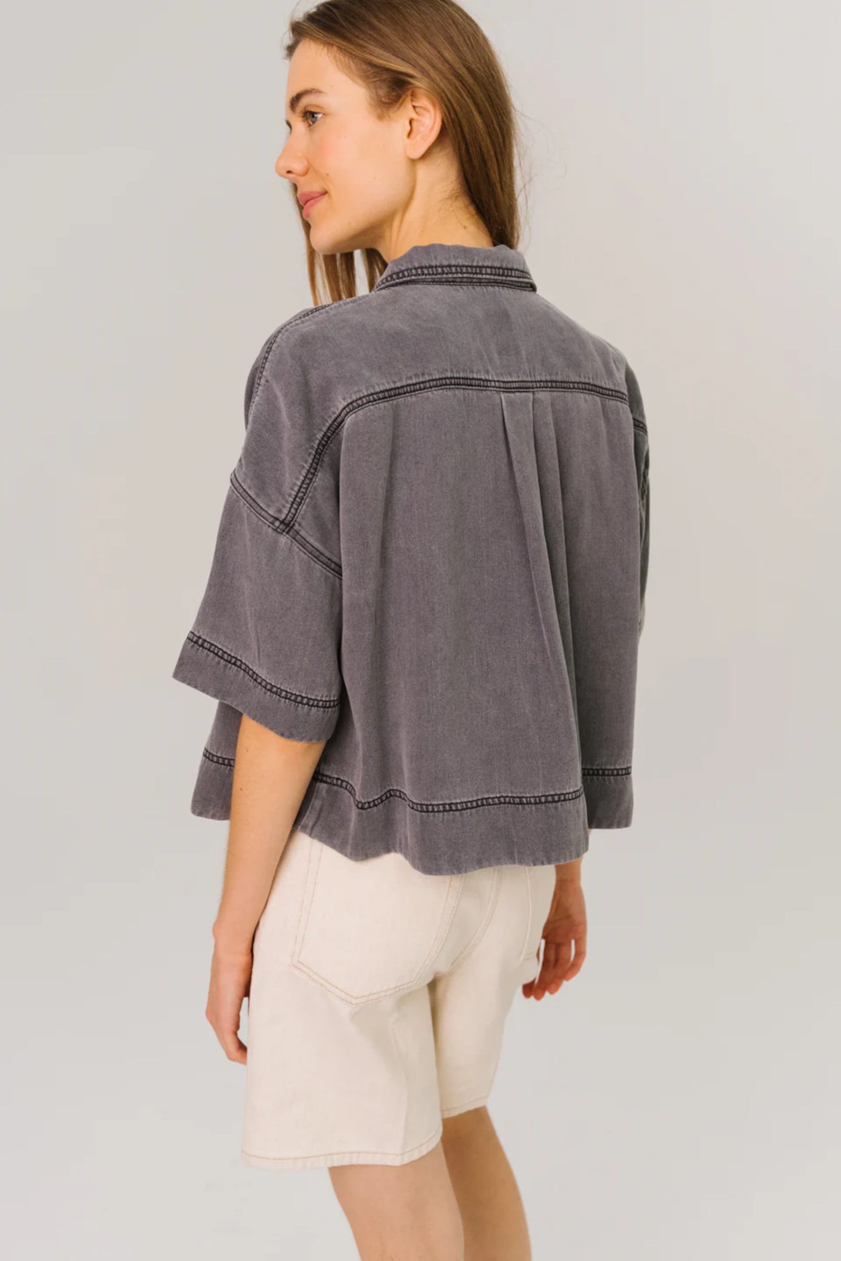Jules Brume Shirt Black Indigo