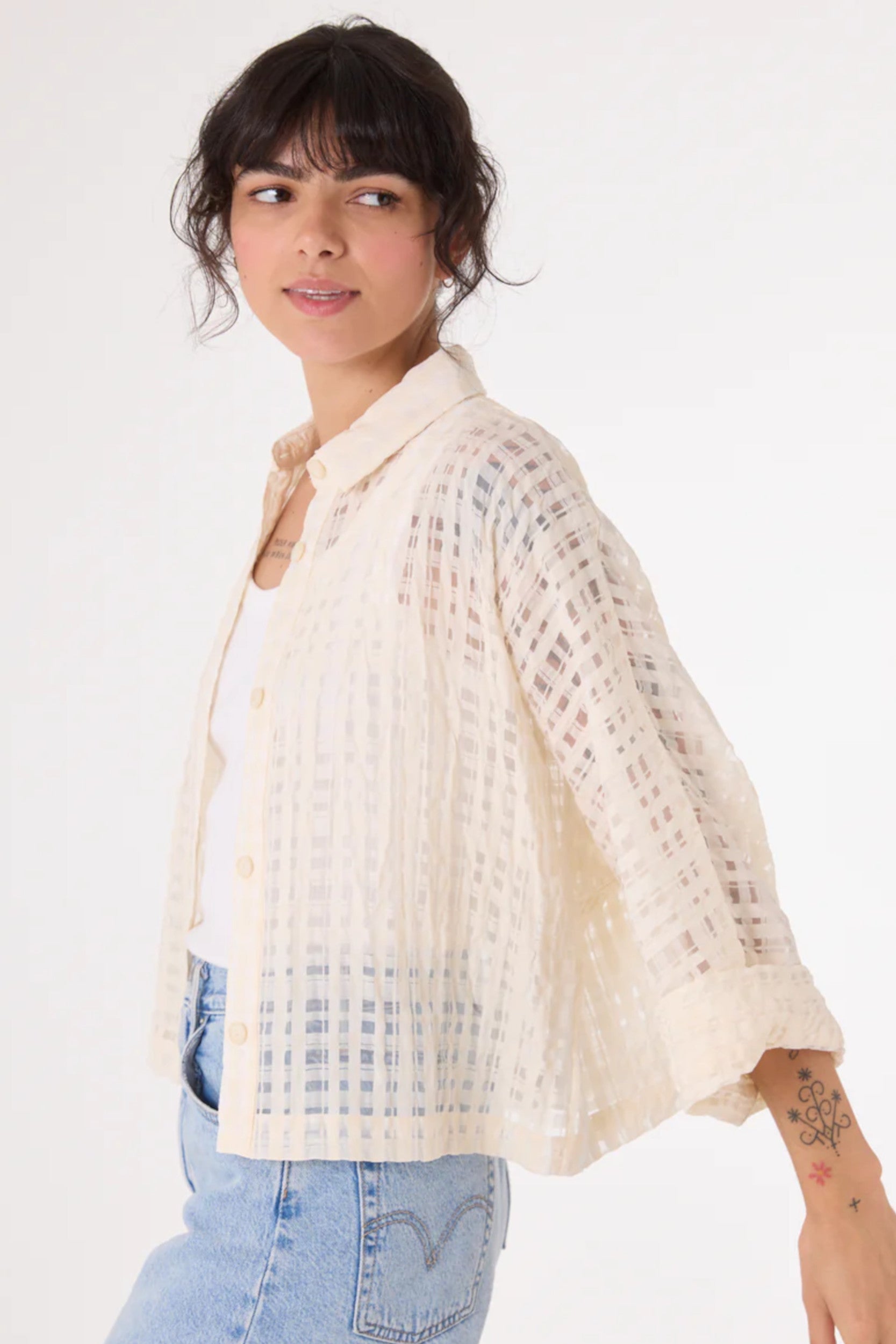 Laelia Whisper Shirt Ecru