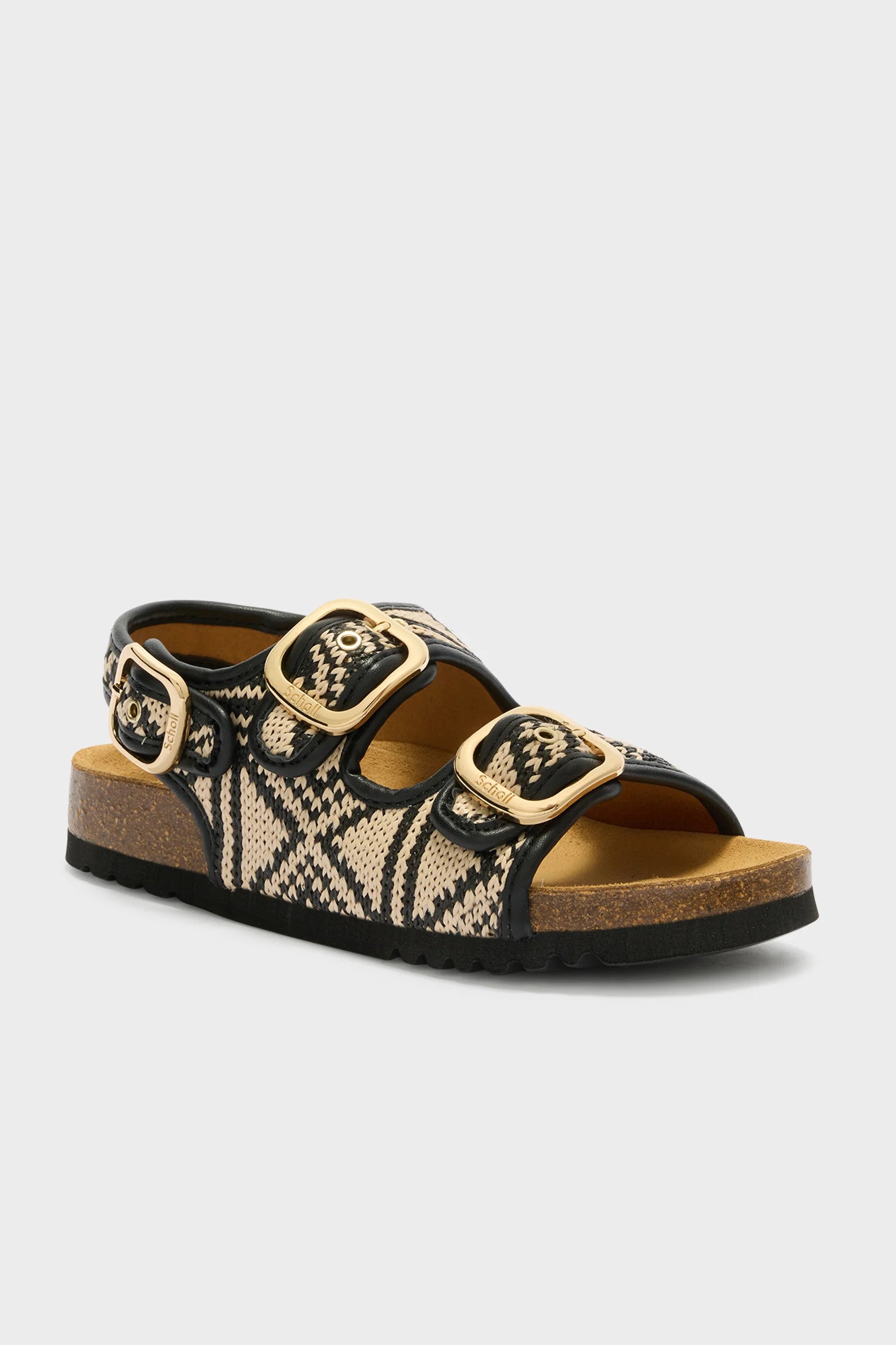 Noelle Sandales Blanc cassé / Noir — Scholl, vue 3