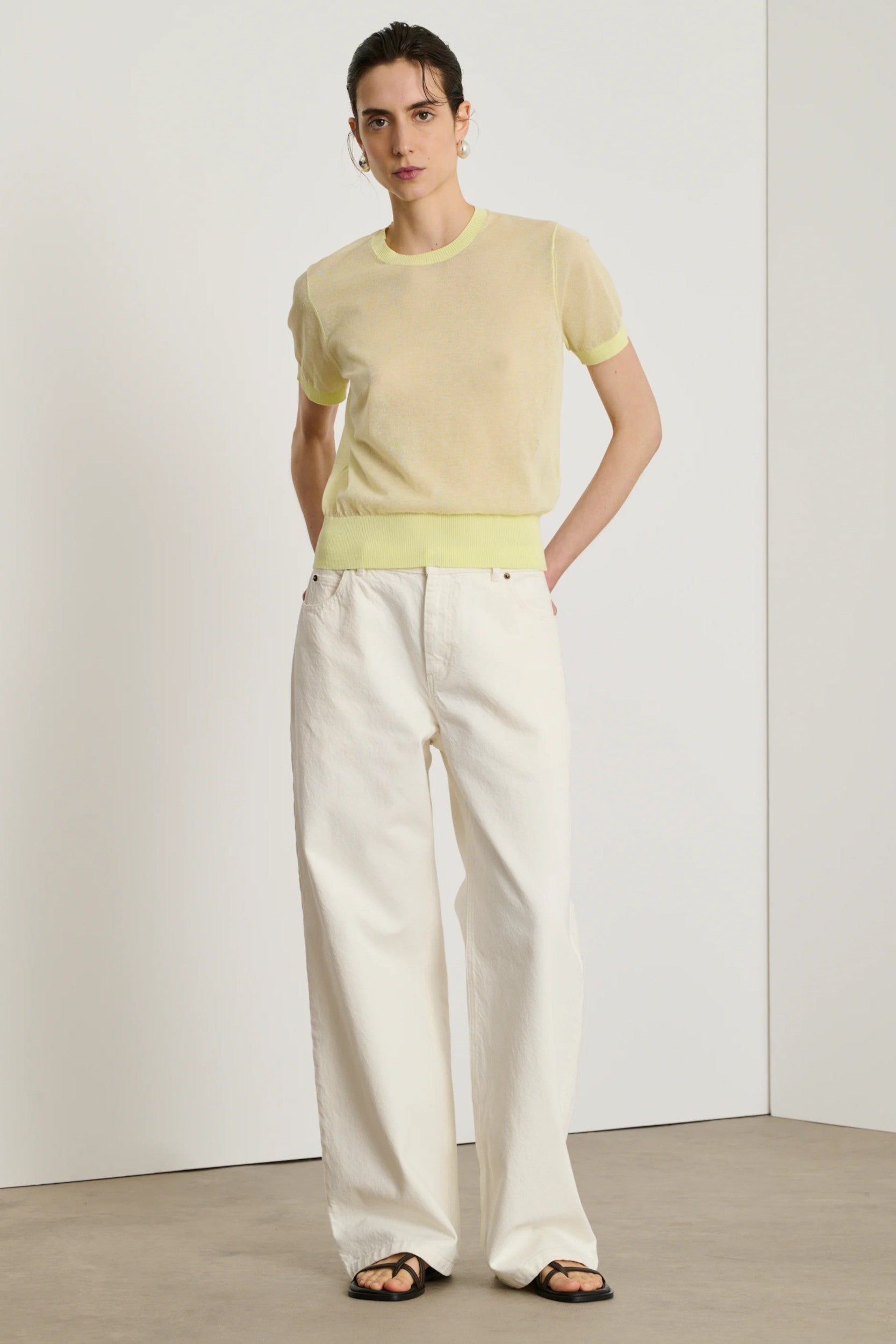 Calvin Pants Ecru