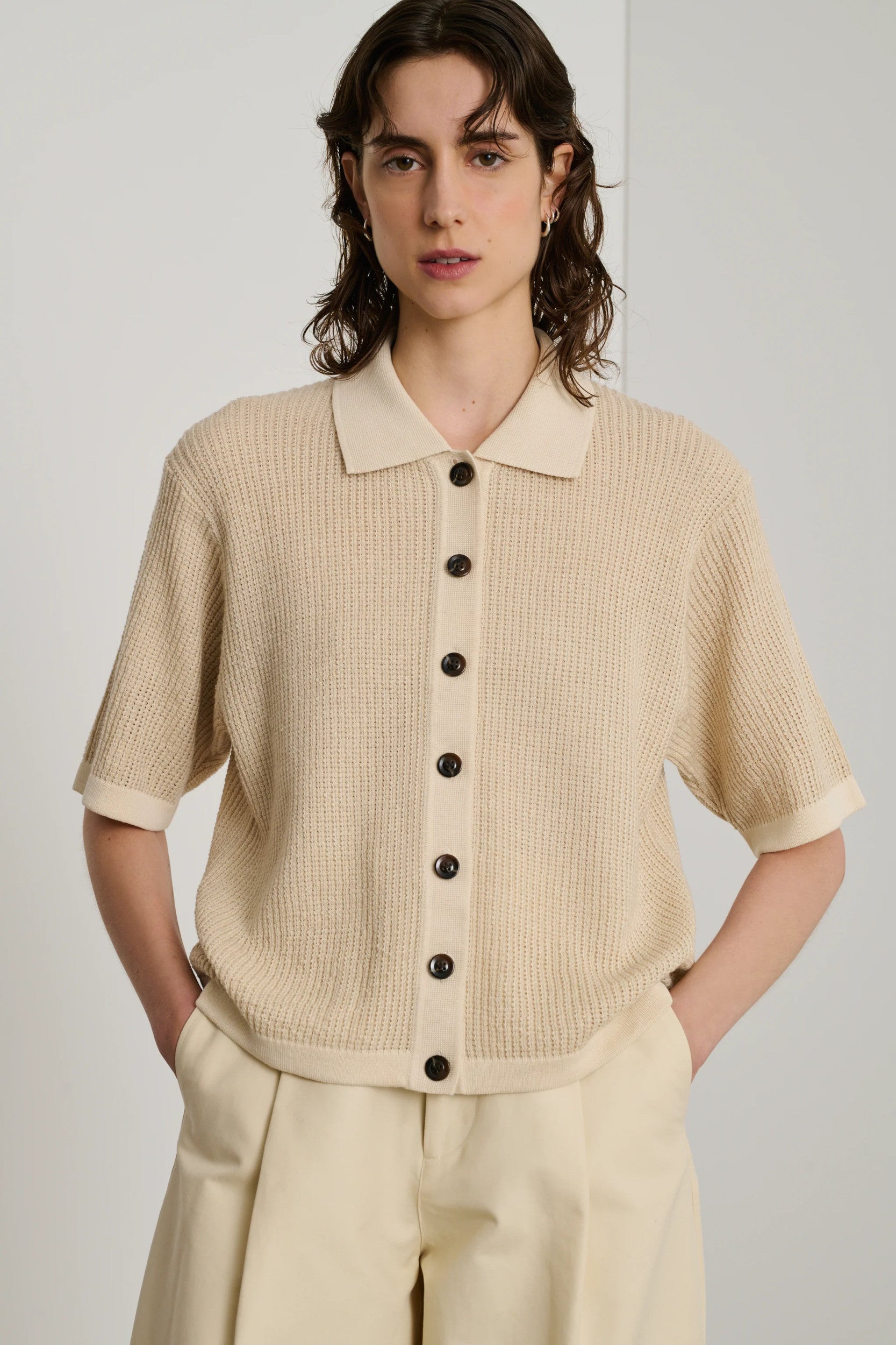Pull David Écru