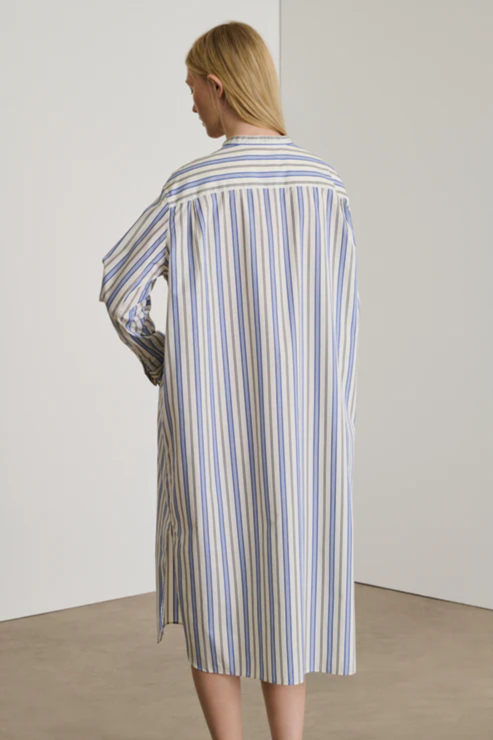 Dolores Dress Blue White