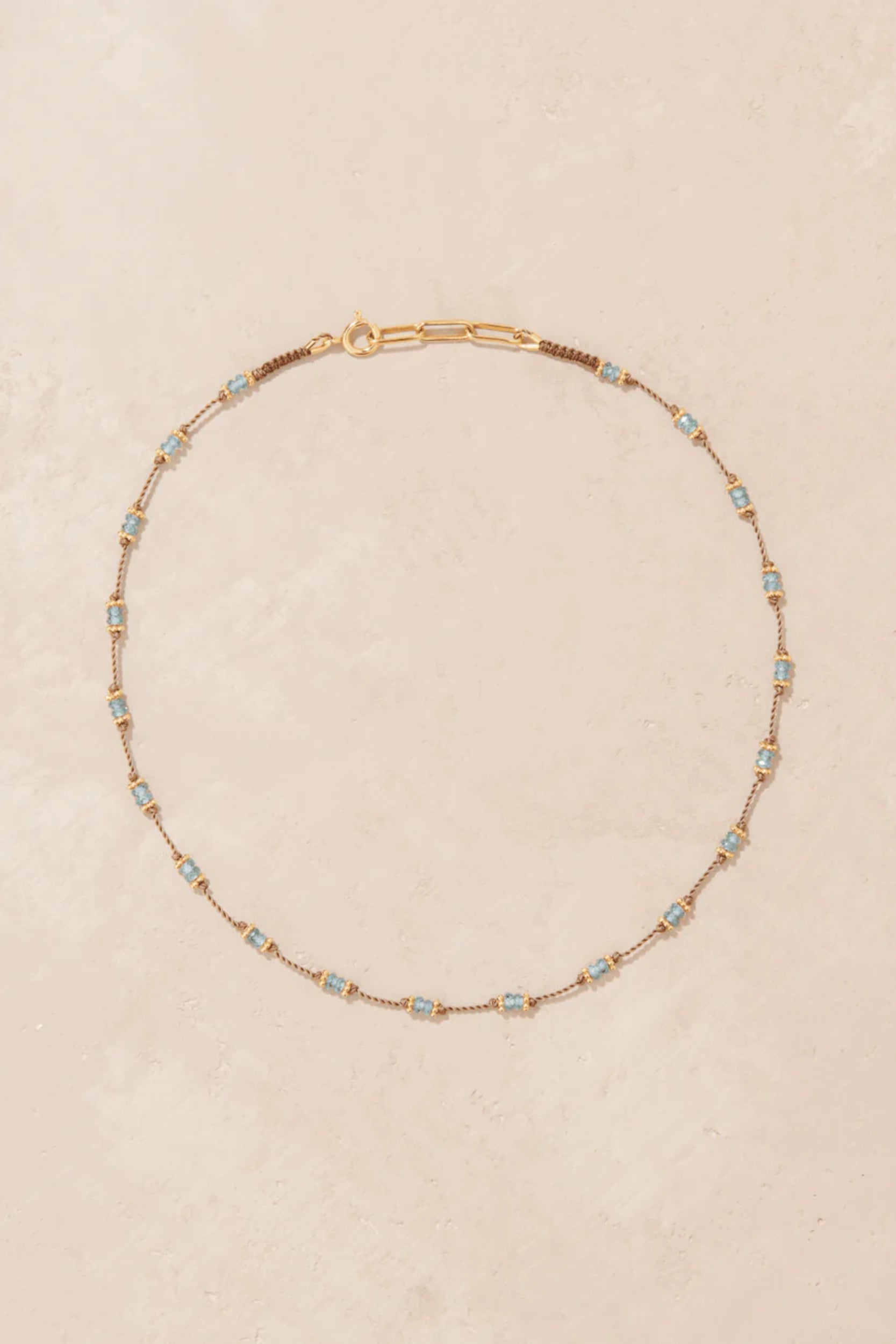 Tiare Collier Zircon Bleu — Tityaravy