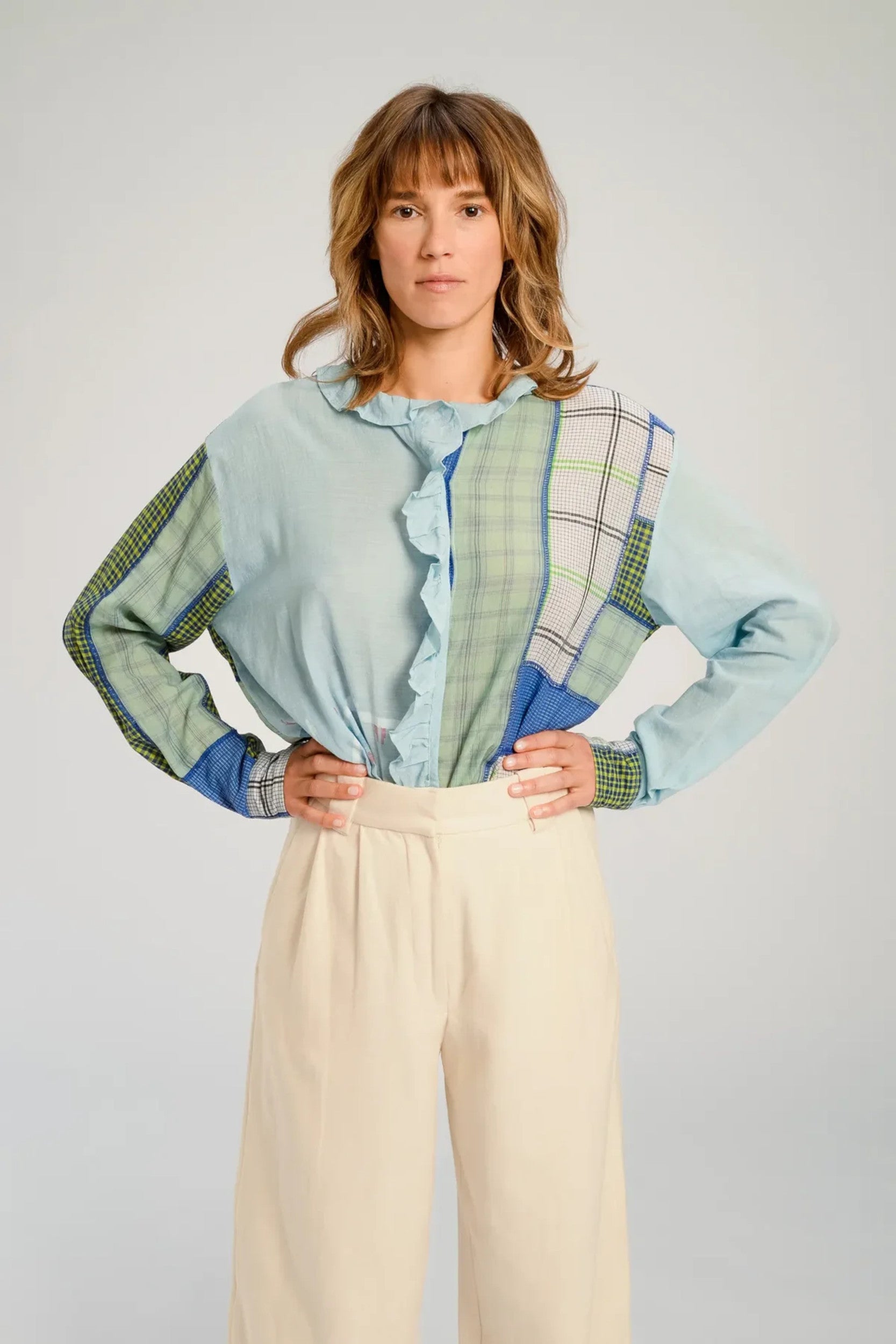 Udaipur Blouse Blue Multi