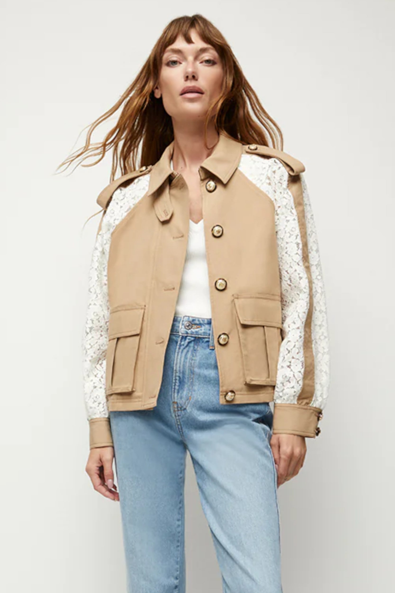 Oda Dickey Coat Off White