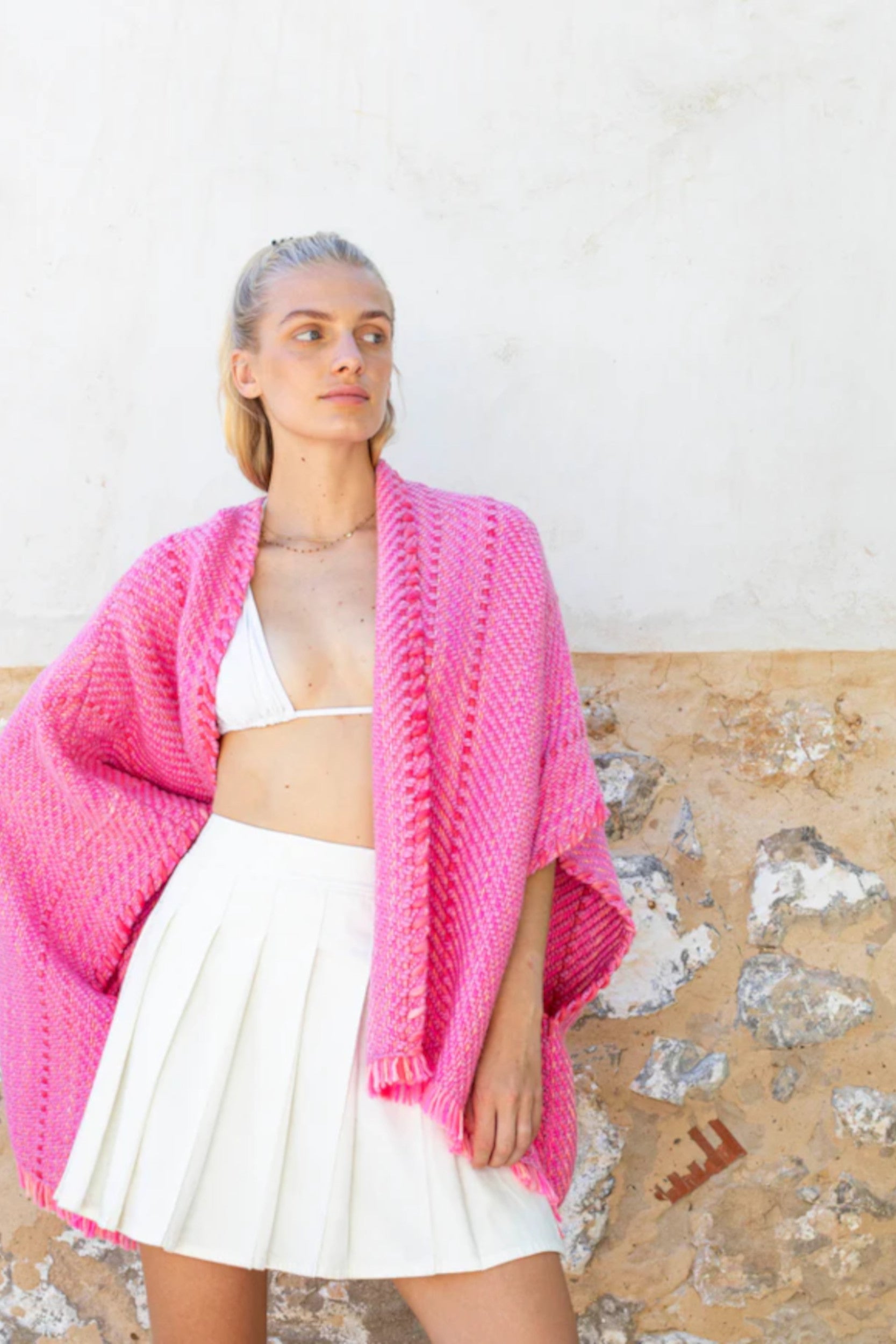 Bella Cardigan Flamingo