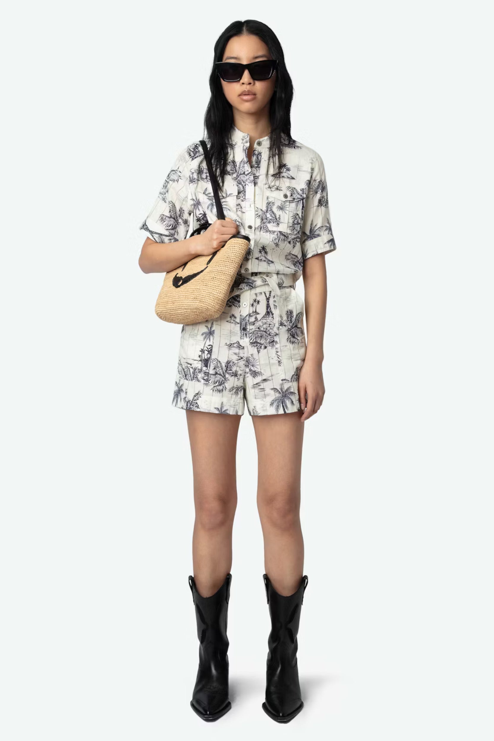 Cook Coton Tropical Island Jumpsuit Ecru
