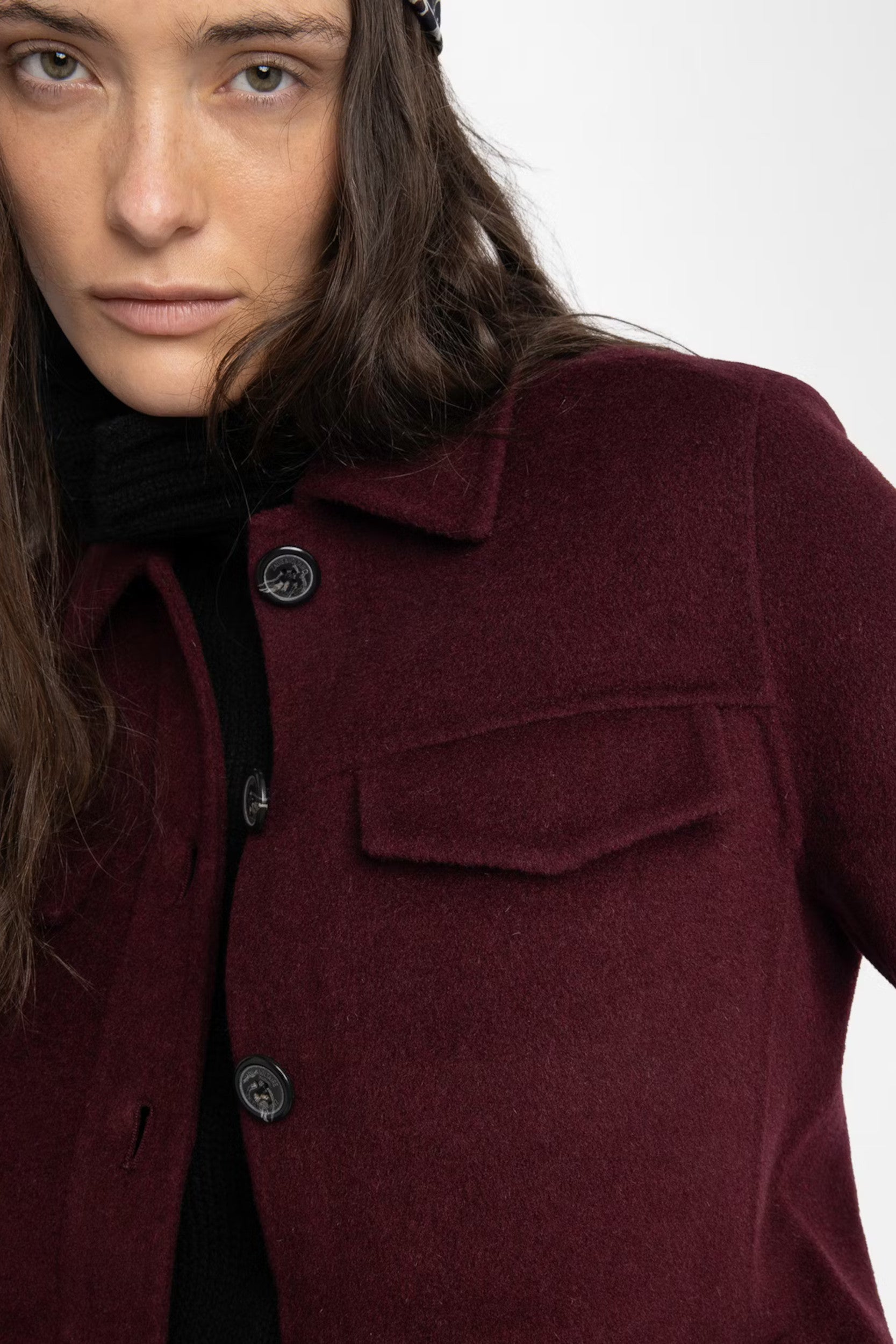 Liam Lainage Coat Burgundy