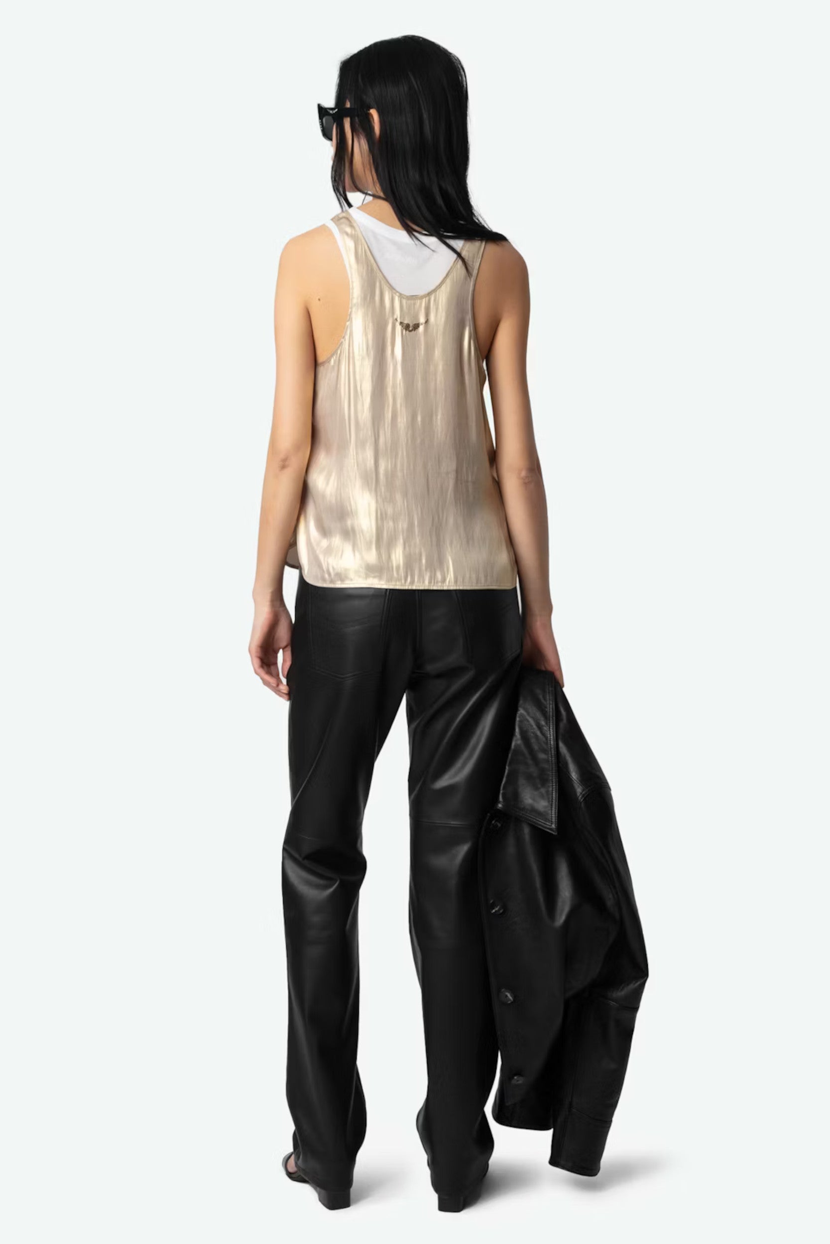 Tarys Satin Top Gold