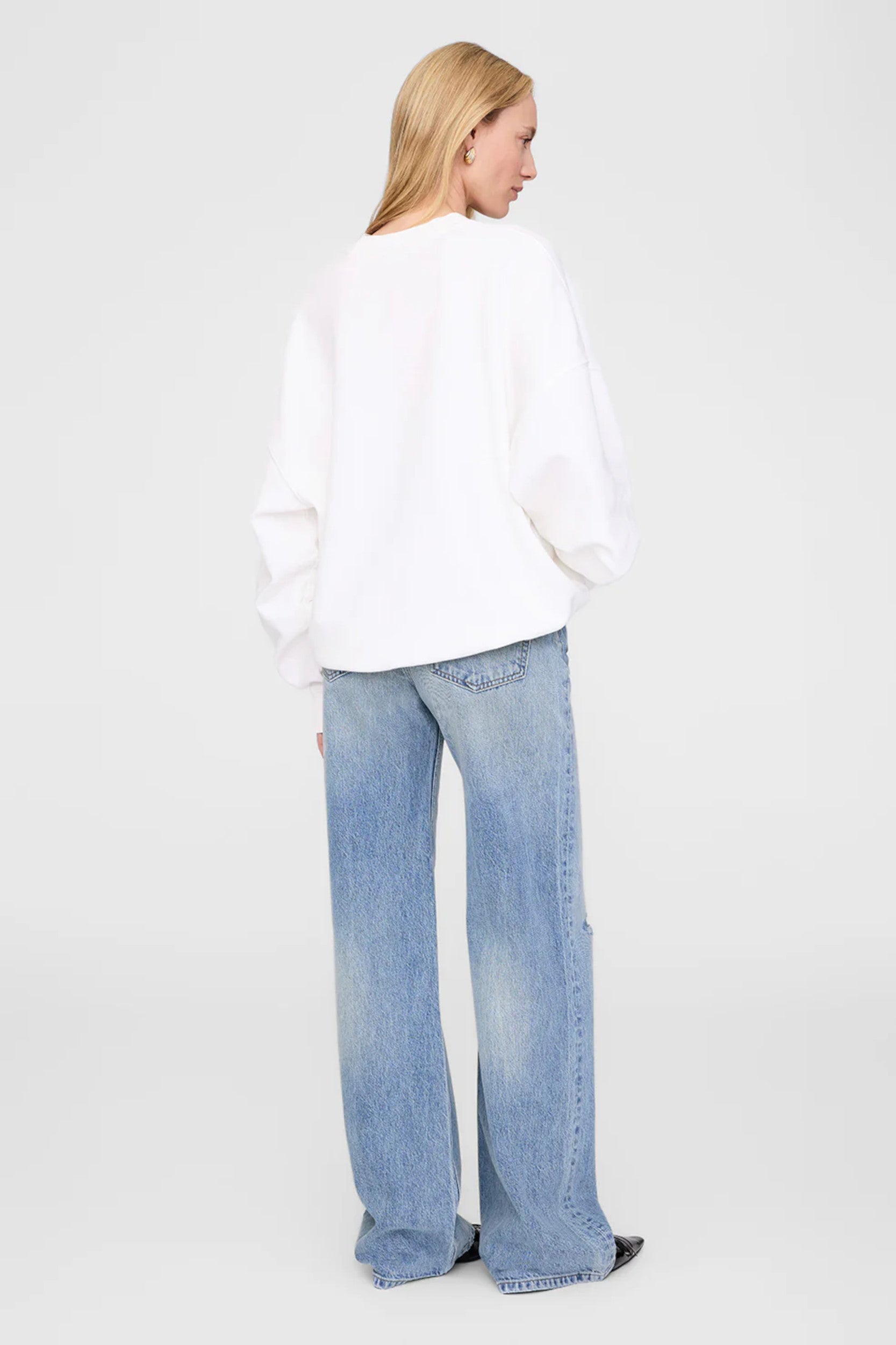 Miles Sweater Framed Monogram Off White