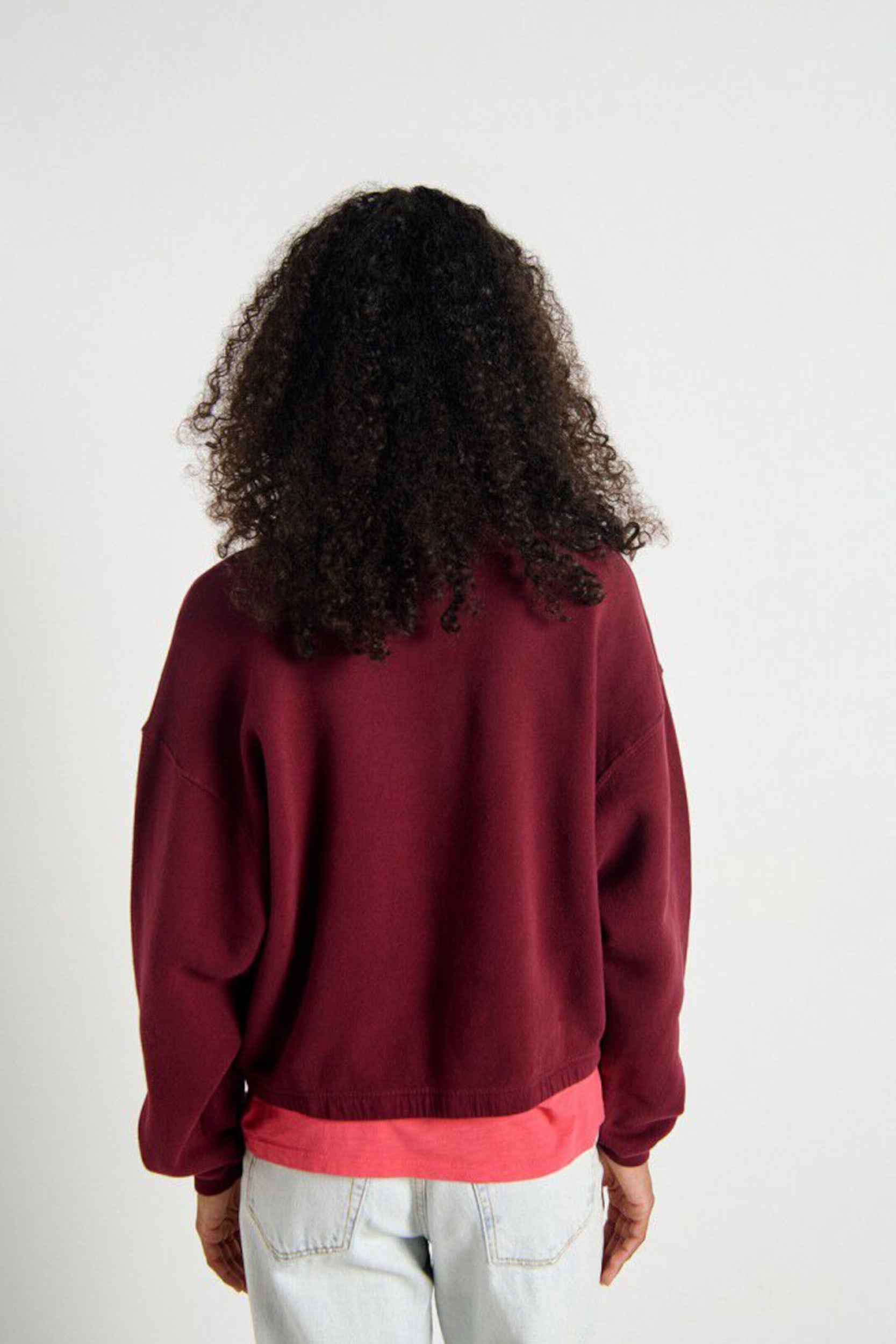 Izu03ah25 Sweater Burgundy Vintage