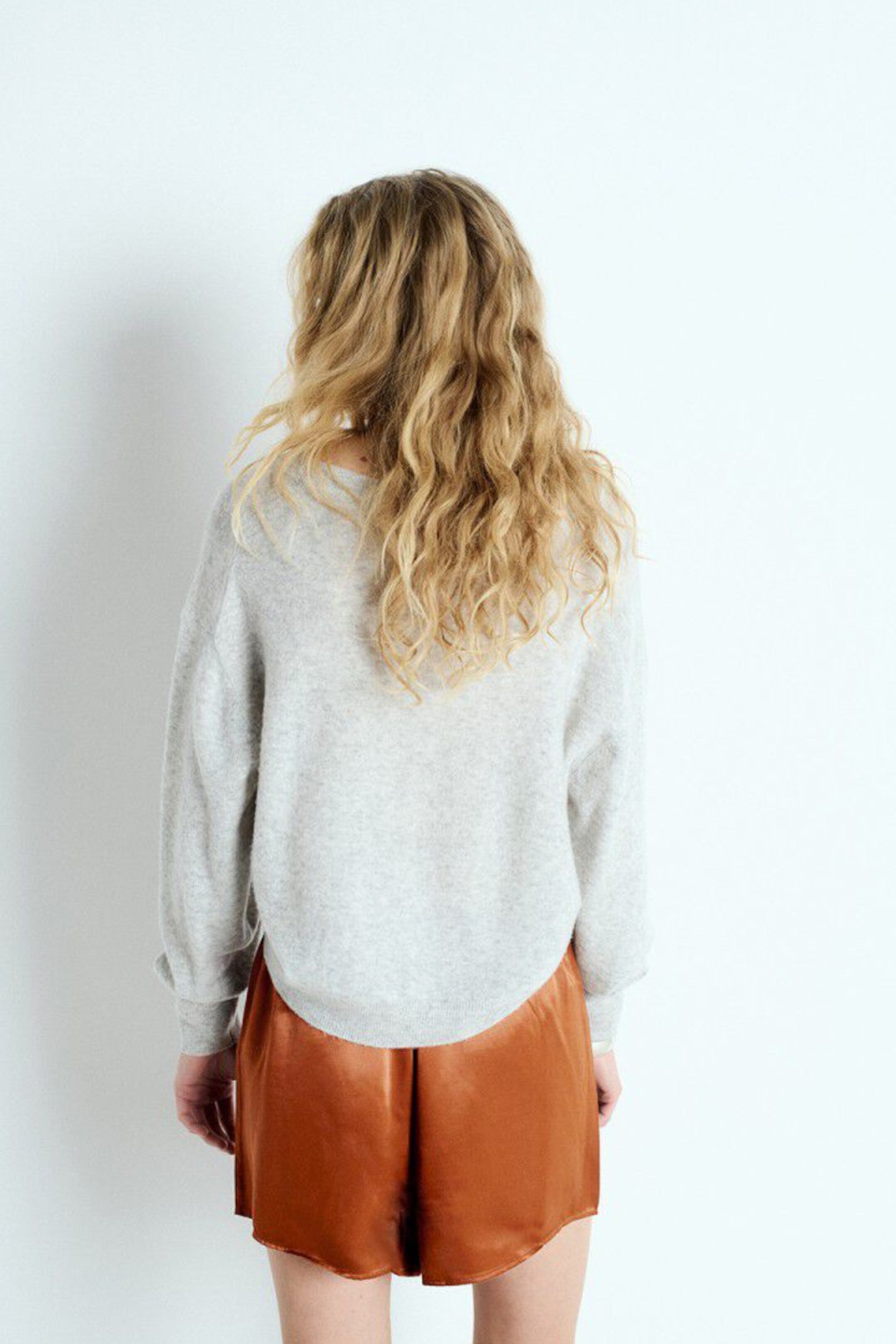 Rax18ah25 Sweater Grey Mottled