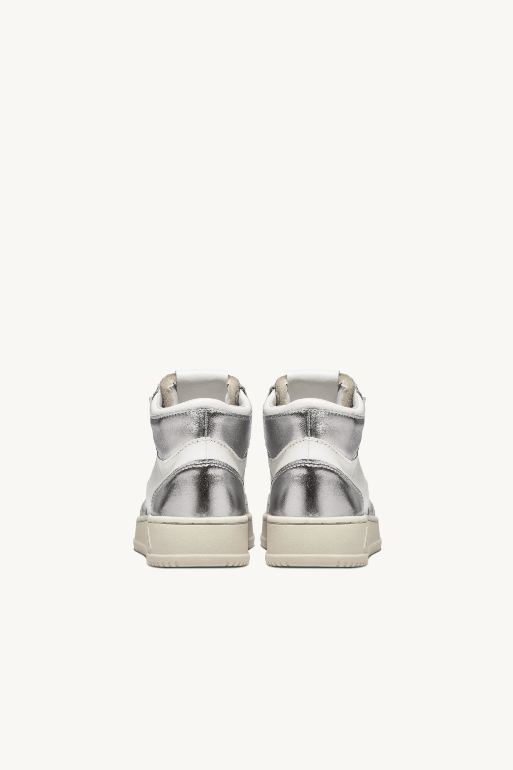Baskets Medalist Mid Wom Blanc Argent