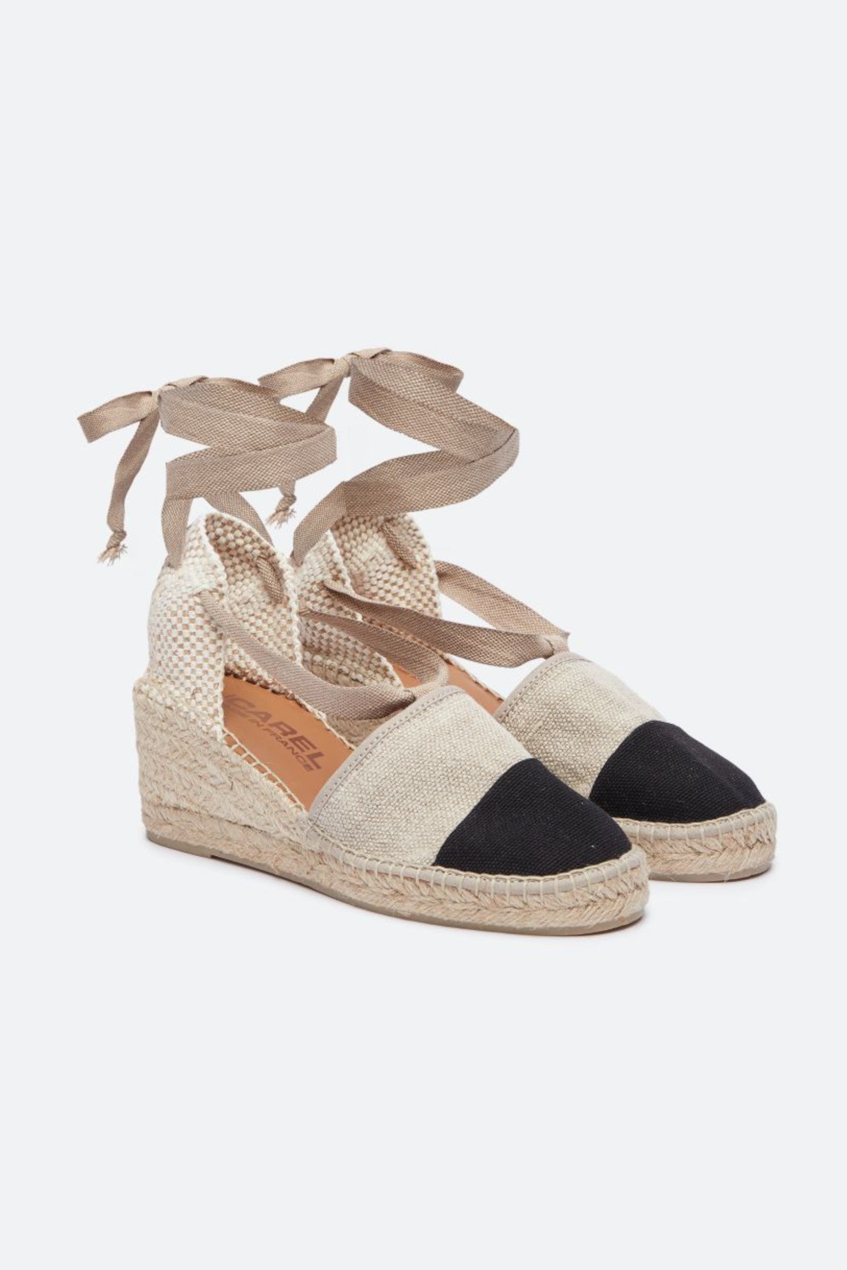 Parasol Shoes Lin Natural Black