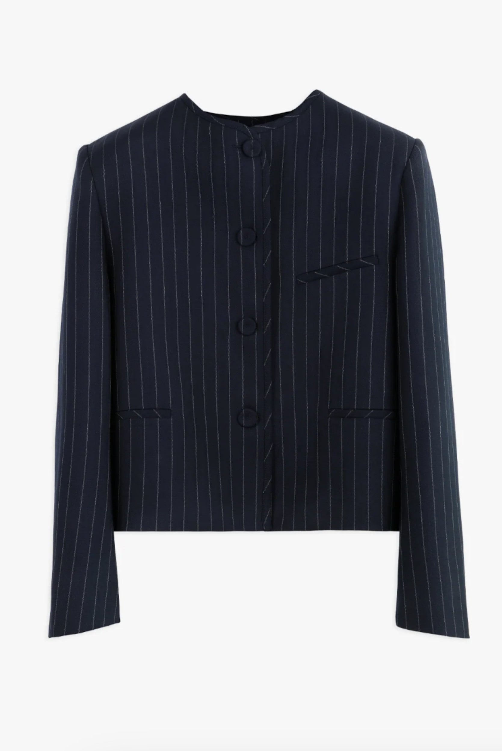 Grace Jacket Navy Stripes