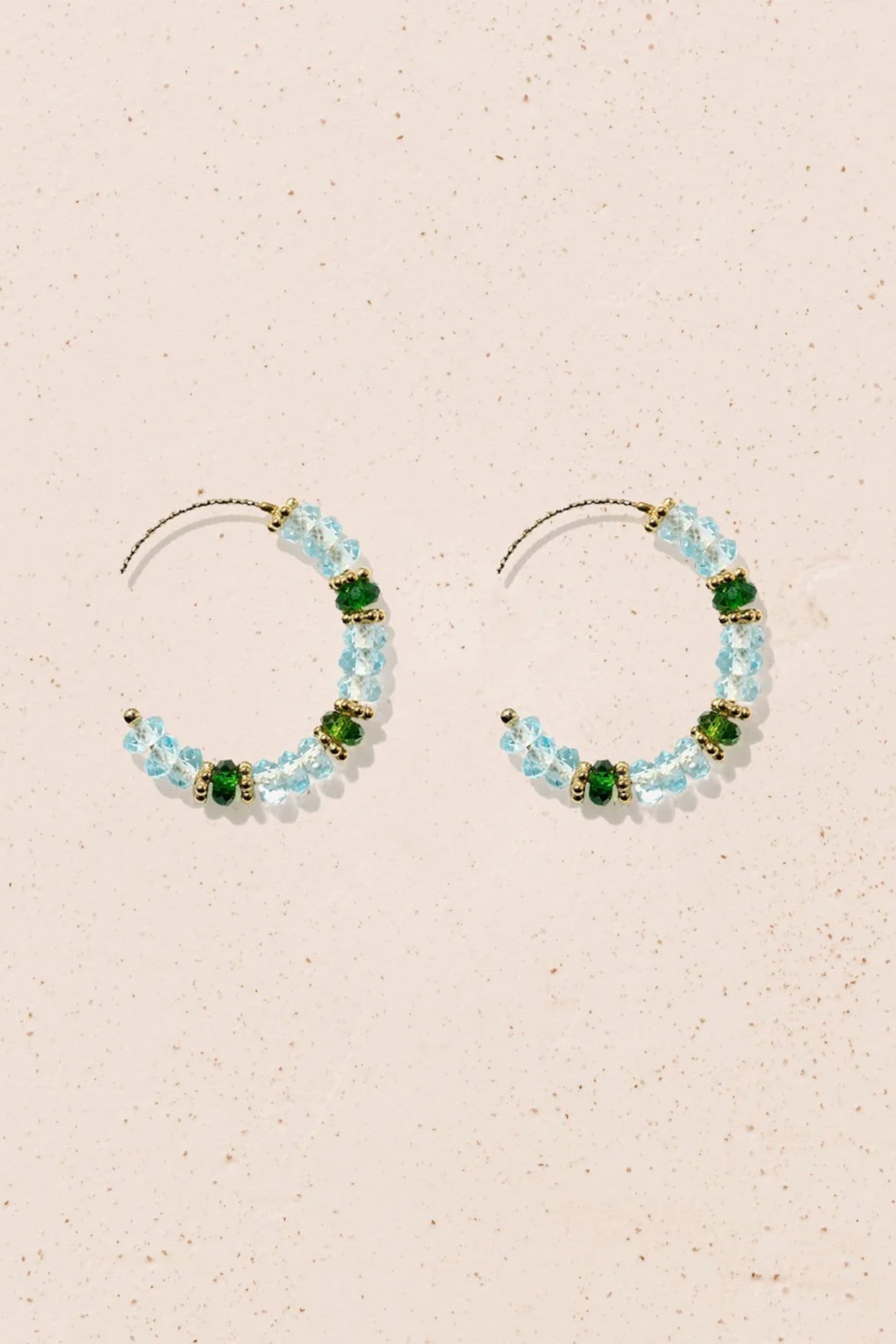 Amara Earrings Blue Topaze Diopside