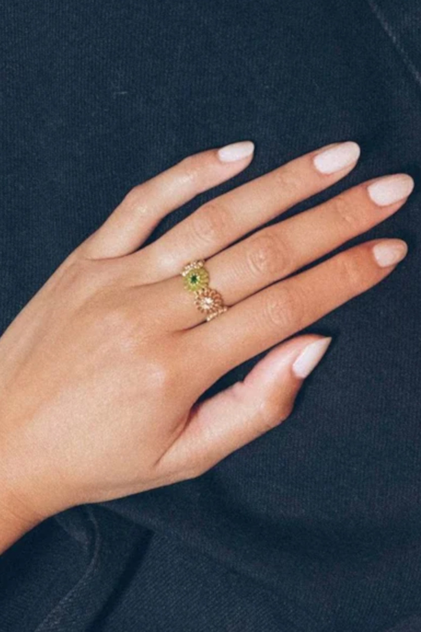 Sai 84 Ring Grenat Citrine Quartz Pink