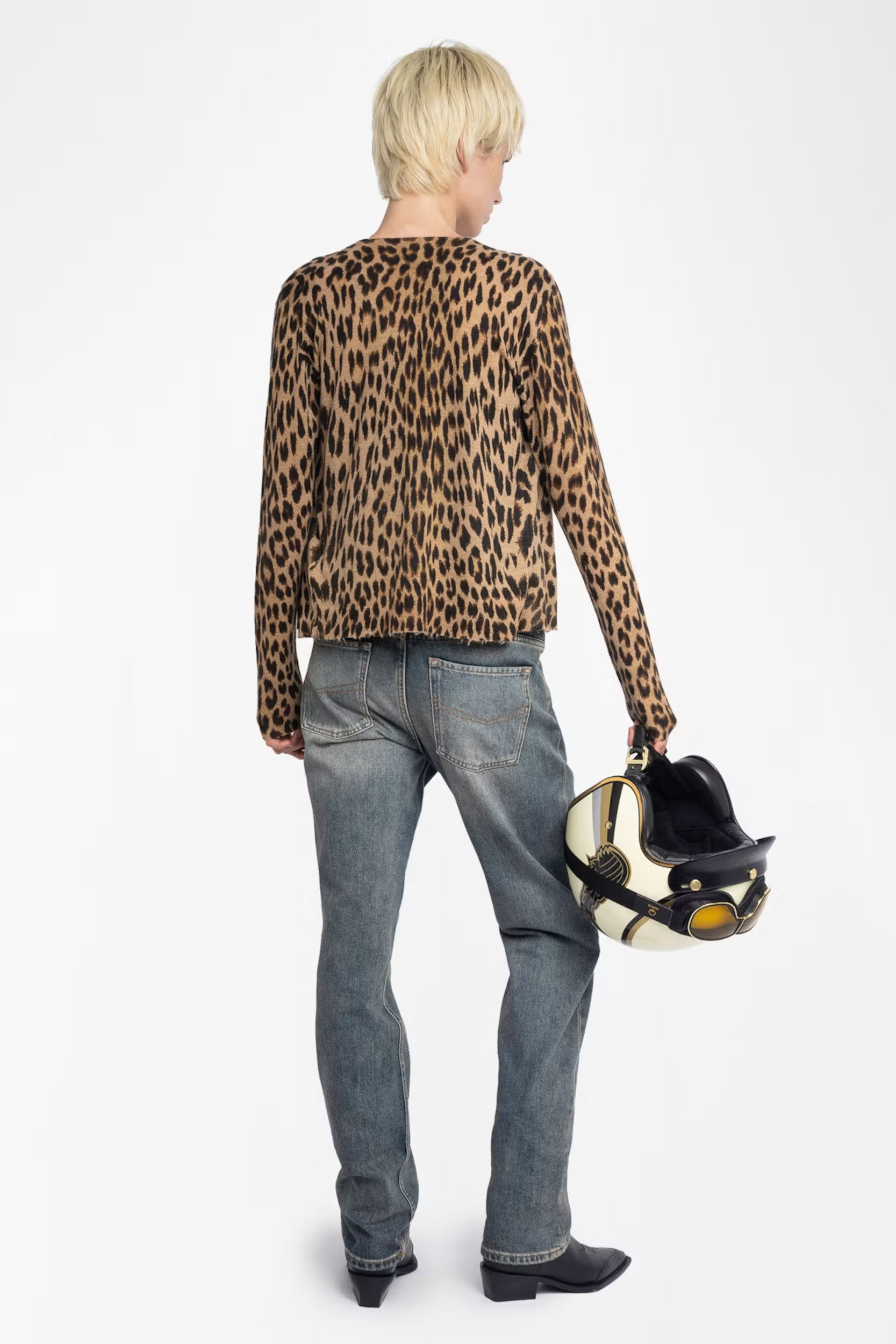Manala CP Print Leo Cardigan Daim