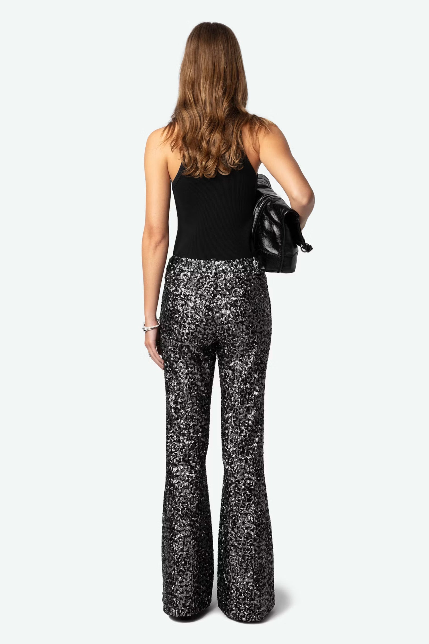 Prevy Sequins Trousers Black