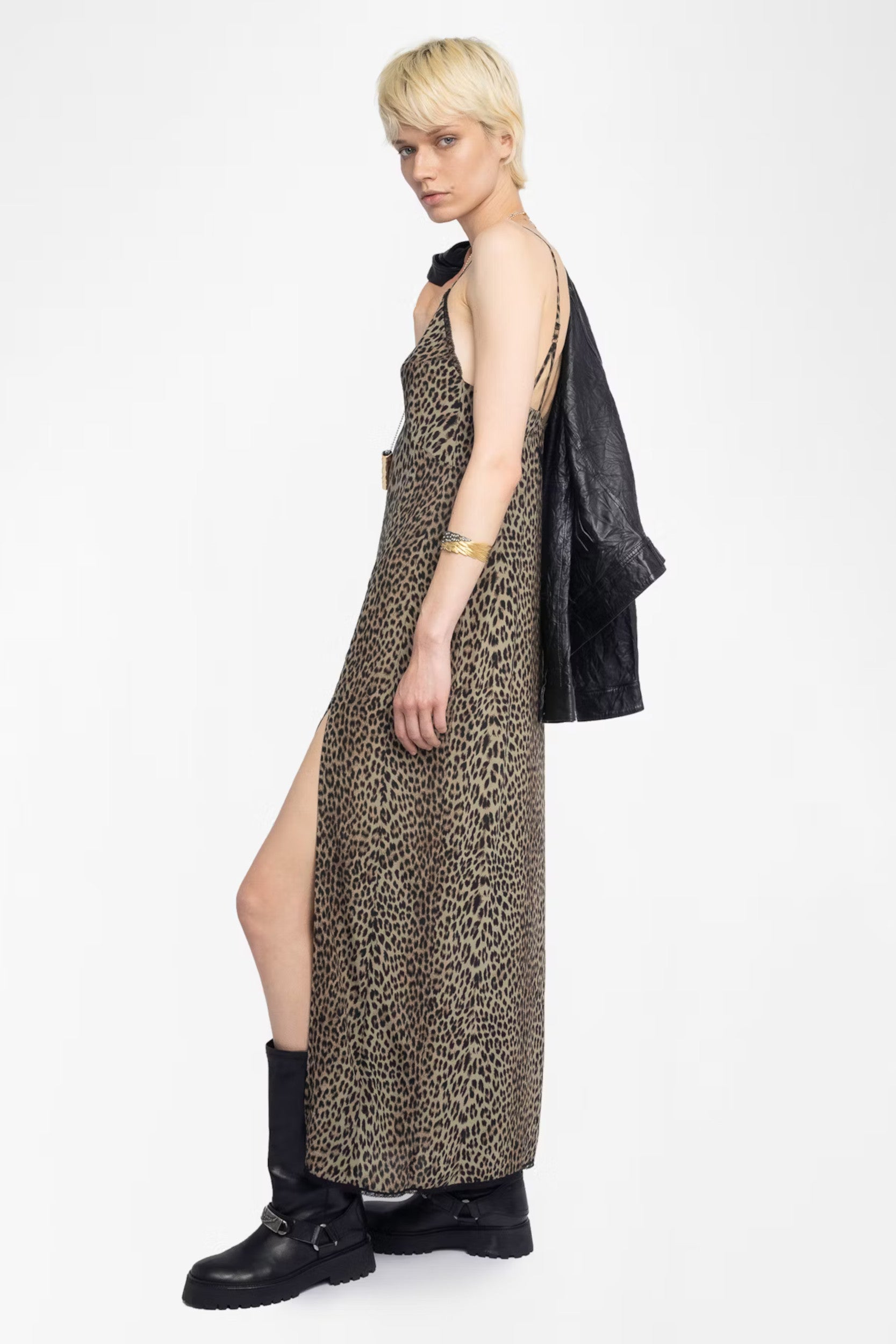 Ramelil Soft Leo Dress Leaves