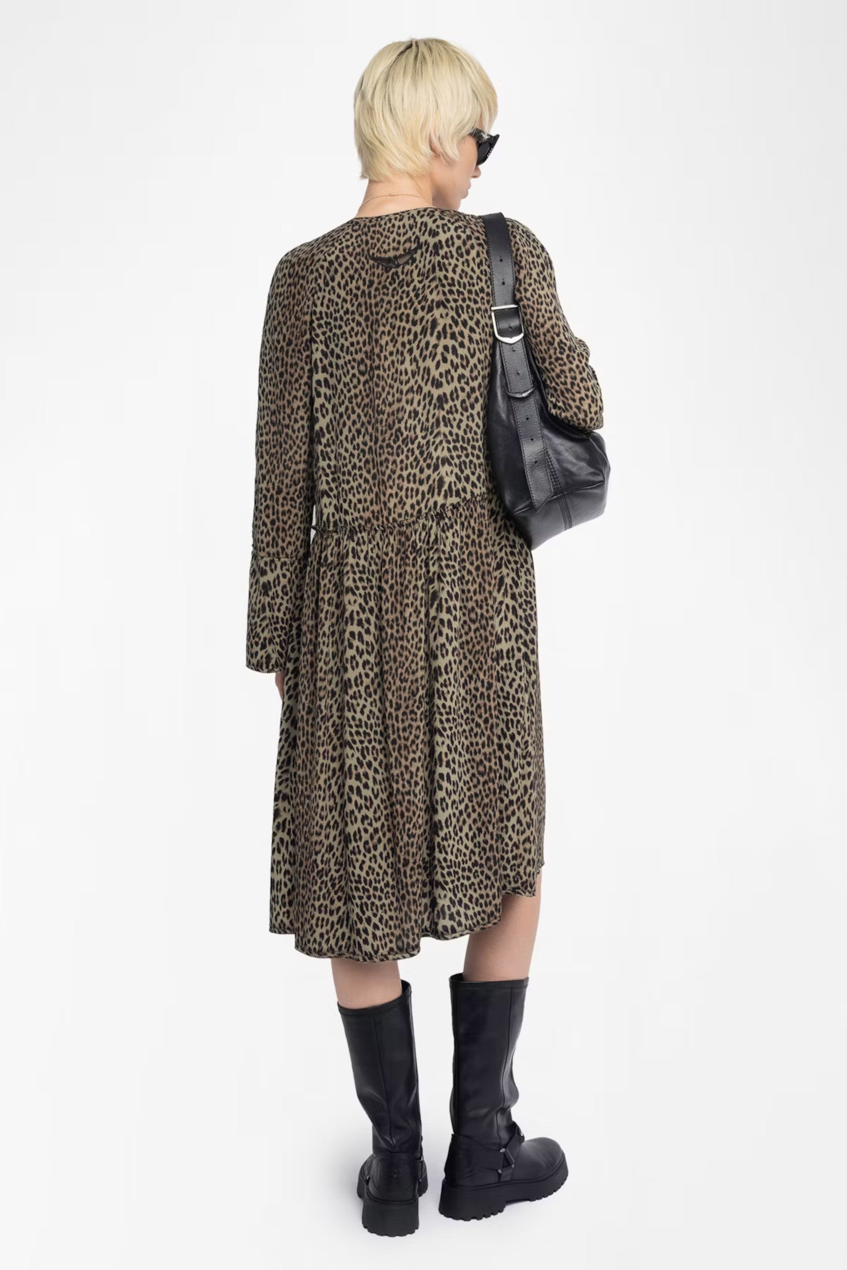 Rinas Soft Leo Dress Leaves