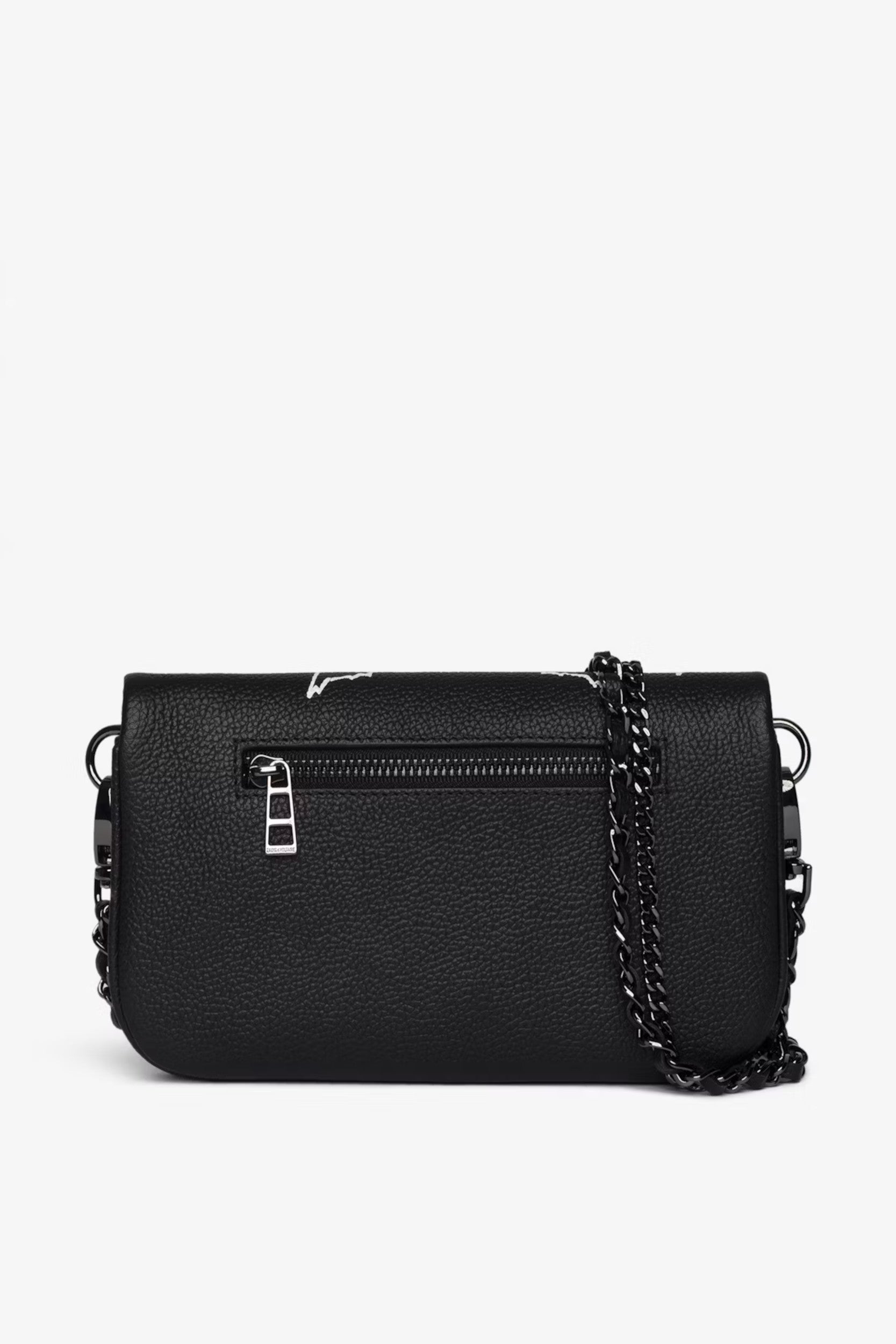 Rocky Nano Grained Leather Punk Bag Black