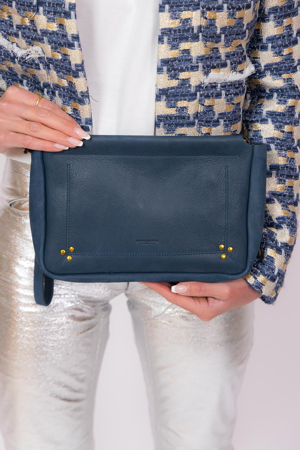 Pochette Clap L Bleu Nuit