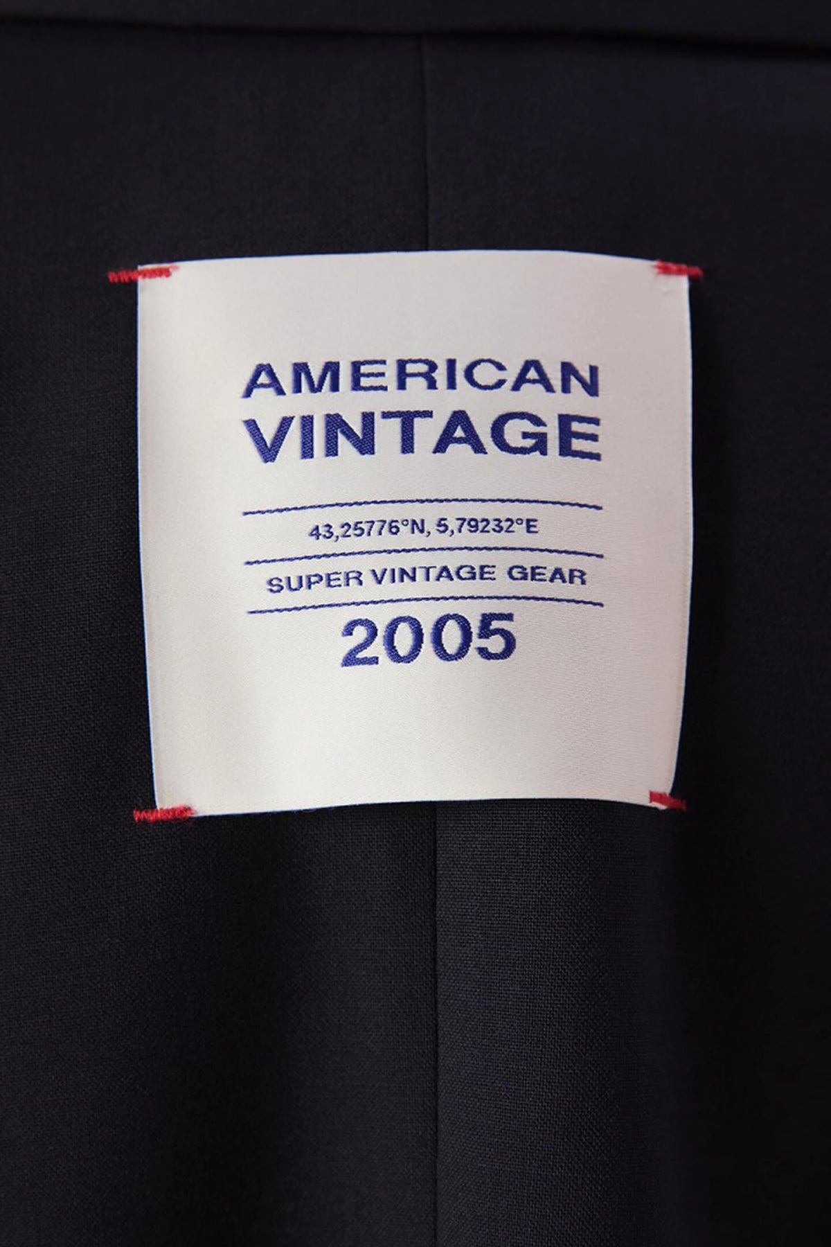 Aya15ch26 Blazer Bleu marine American Vintage, vue 4