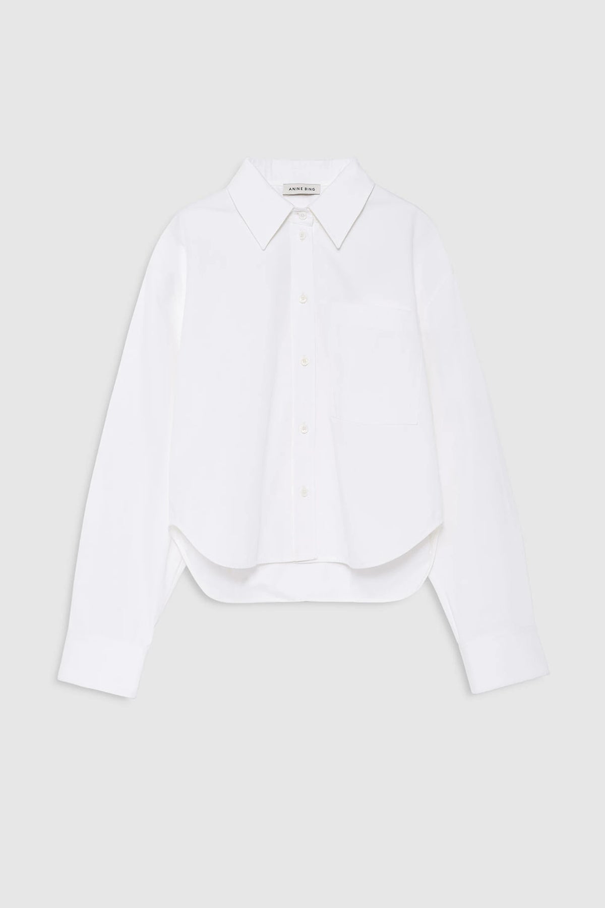 Scott Cropped Chemise Blanc Anine Bing, vue 3