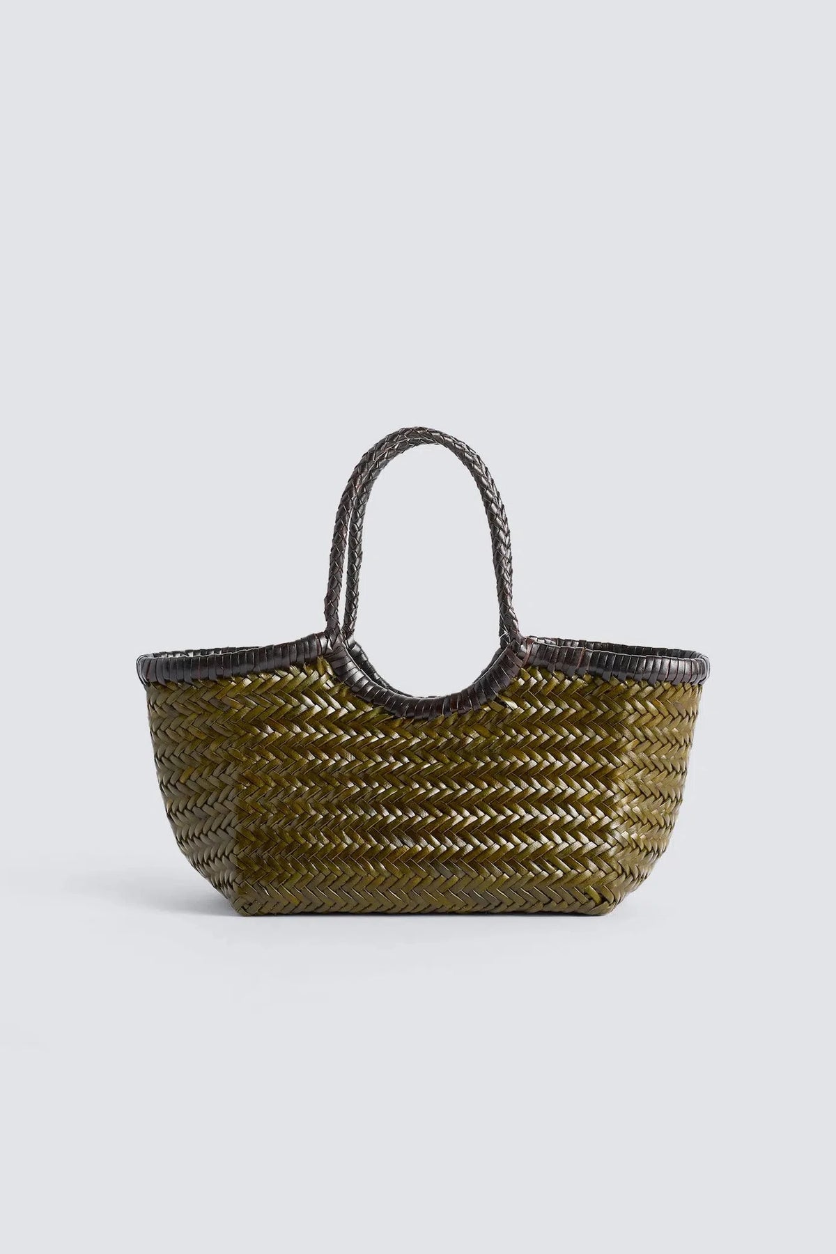 Nantucket Basket Small Sac Marron foncé / Kaki Dragon Diffusion KHAKI-DARK-BROWN, vue 1