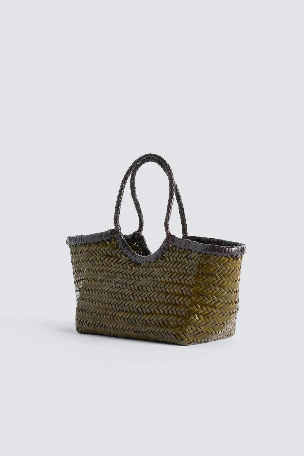 Nantucket Basket Small Sac Marron foncé / Kaki Dragon Diffusion KHAKI-DARK-BROWN, vue 4
