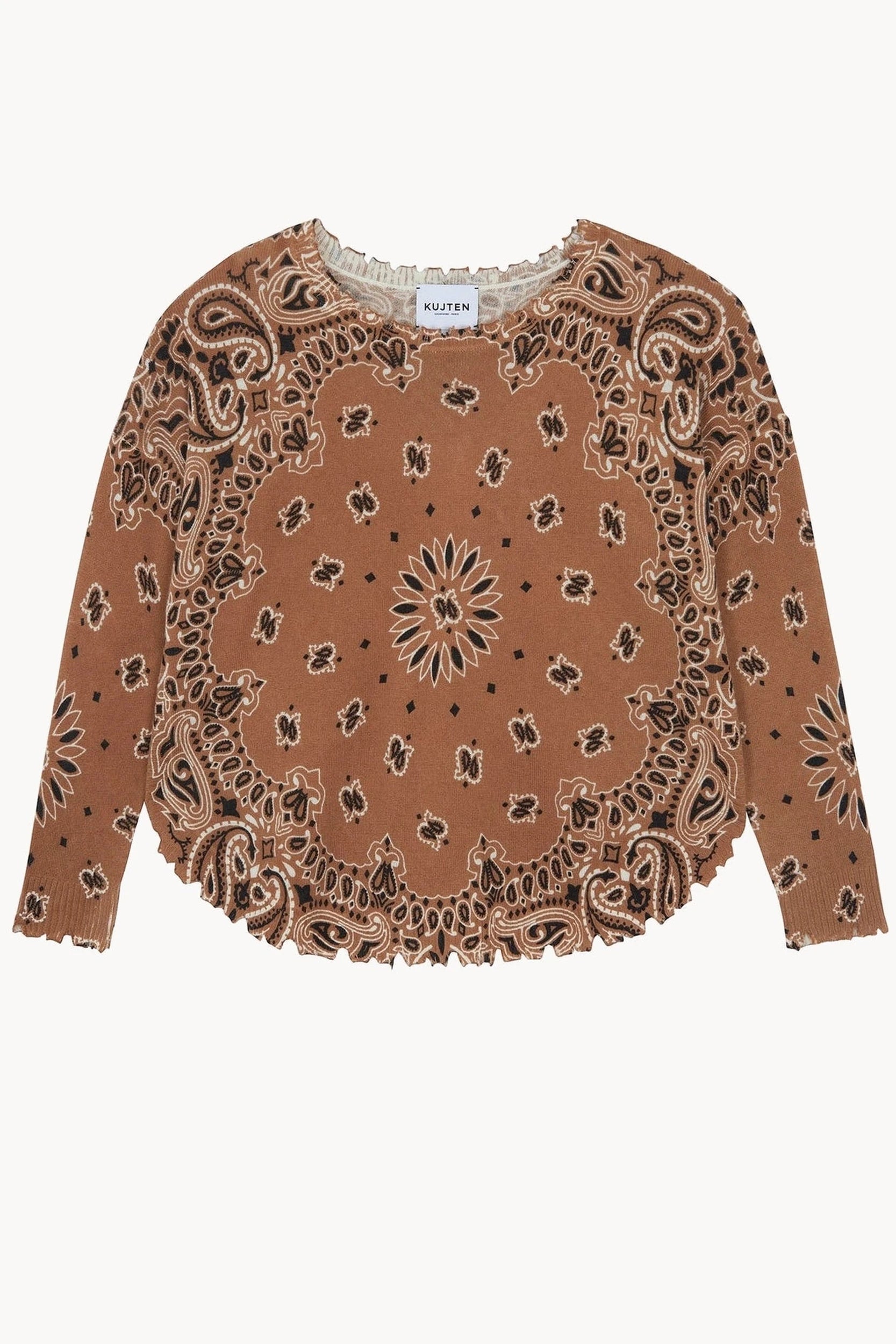 Mela Bandana Bico Pull Caramel Kujten, vue 1