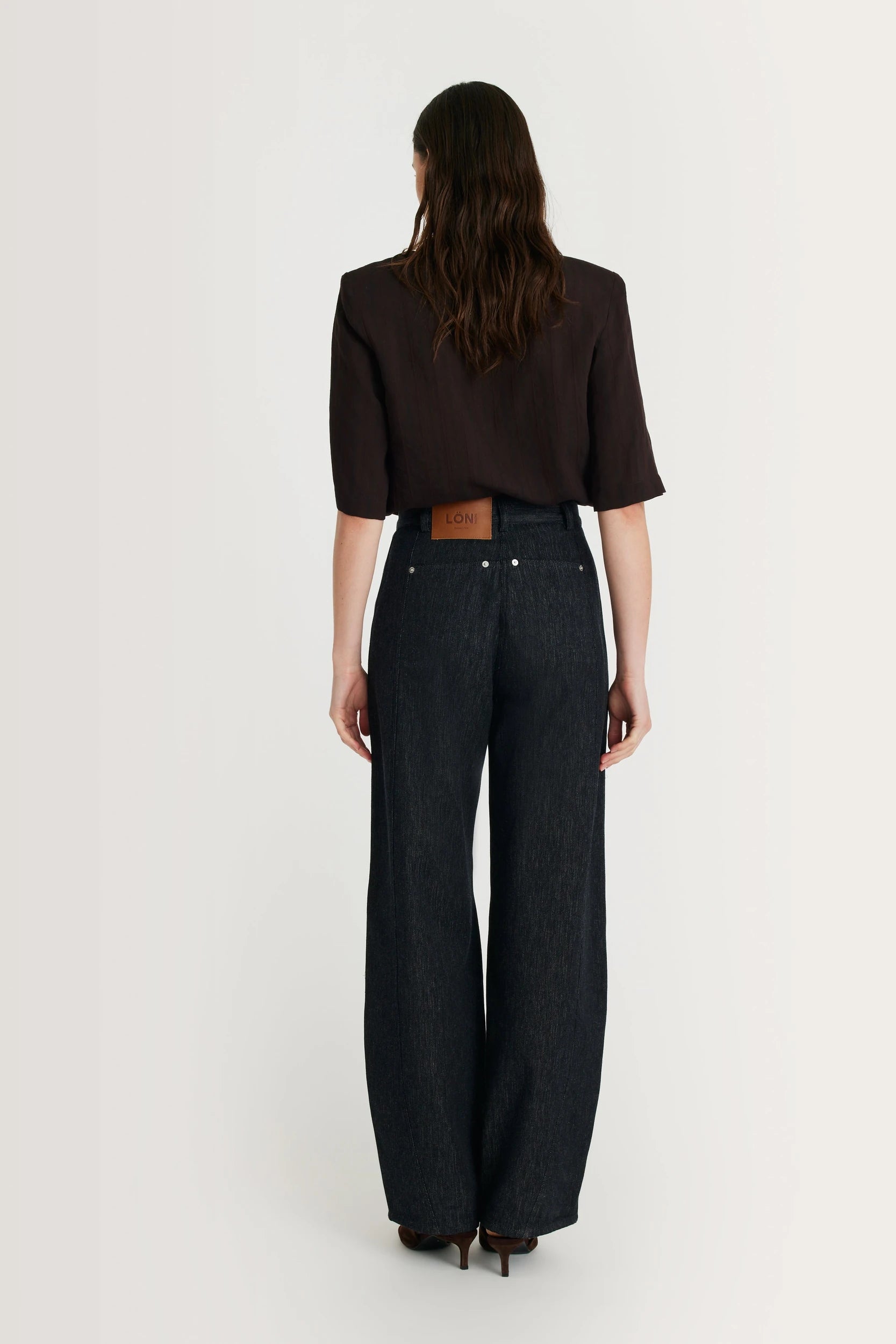 Luca Pantalon Laine Denim Margaux Lonnberg, vue 3