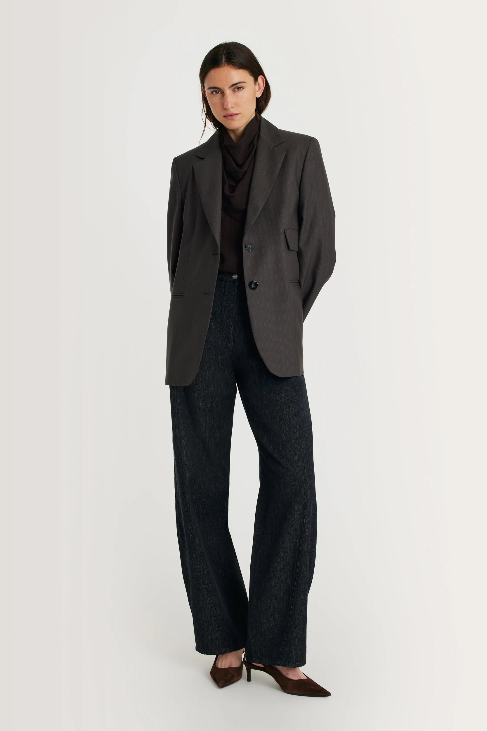 Nikita Veste Marron à rayures Margaux Lonnberg, vue 1