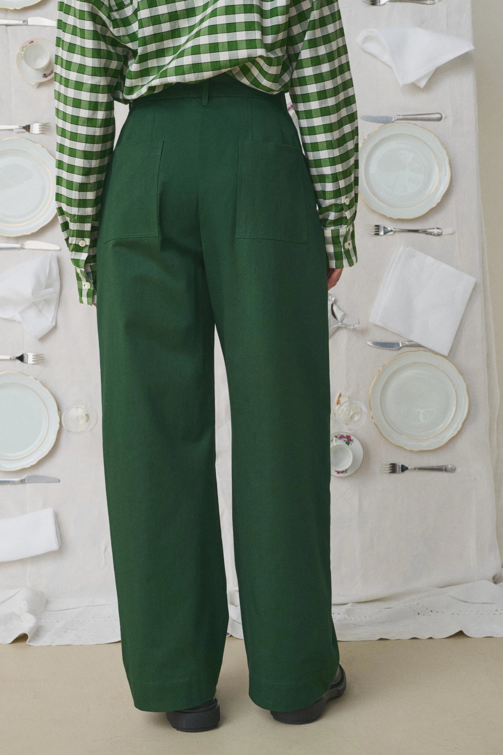 Miti Pantalon Vert Bouteille Mii Green Bottle, vue 2