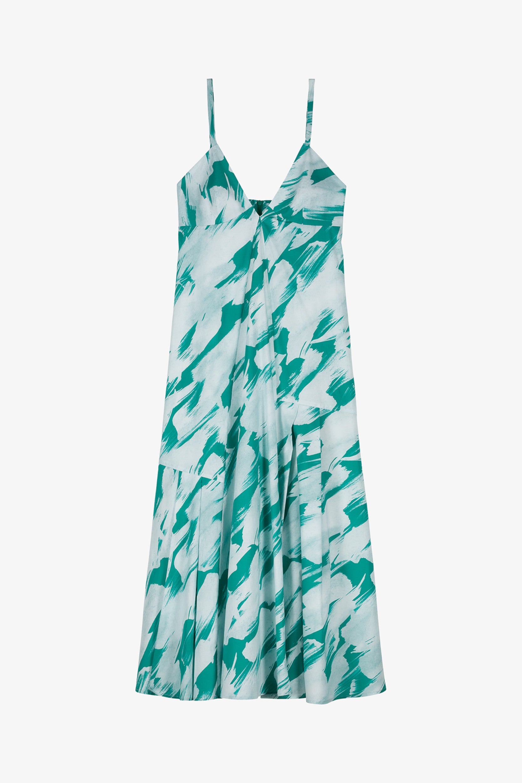 Layzie Dress Green Paint
