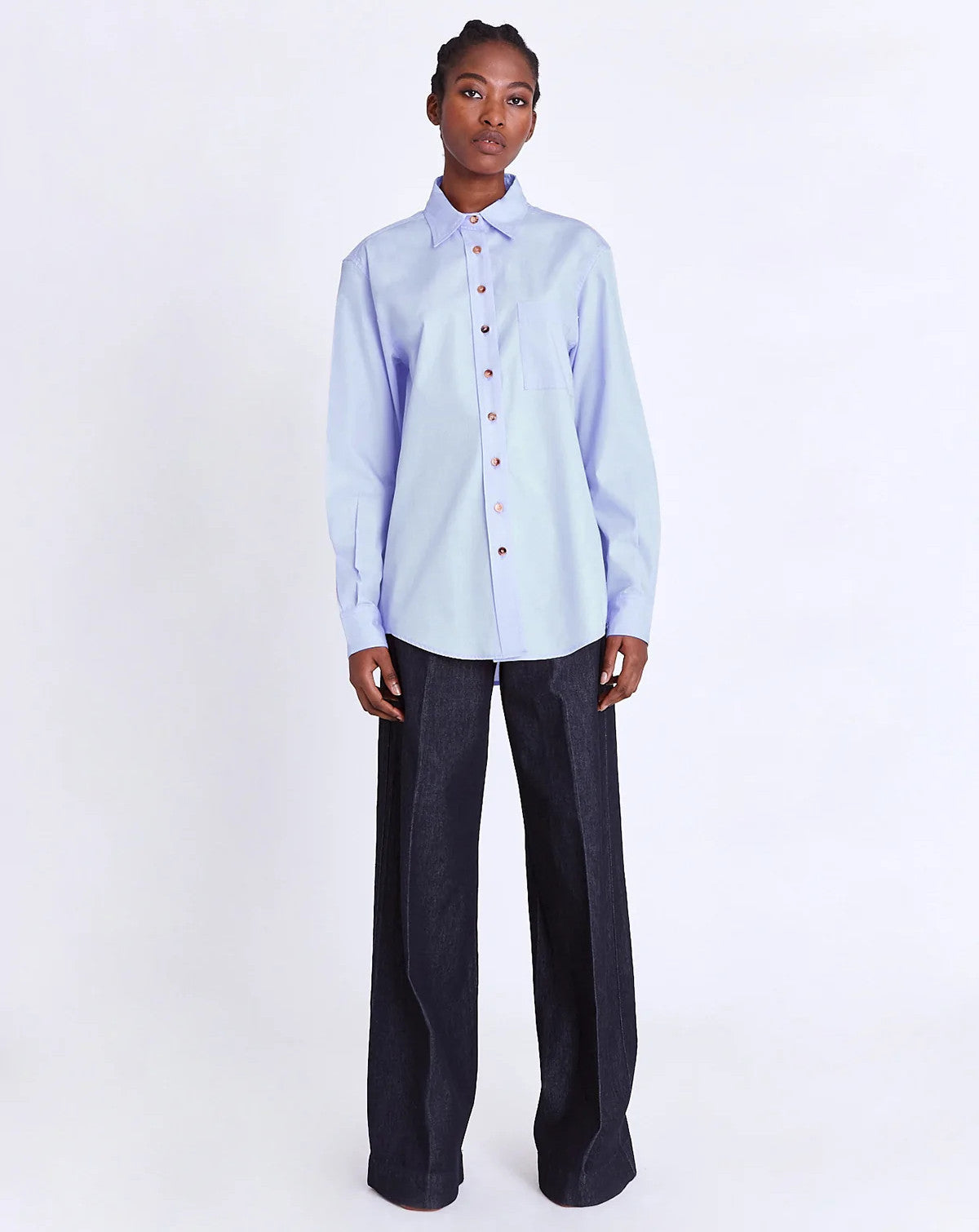 Urembo Boyfriend Shirt Blue