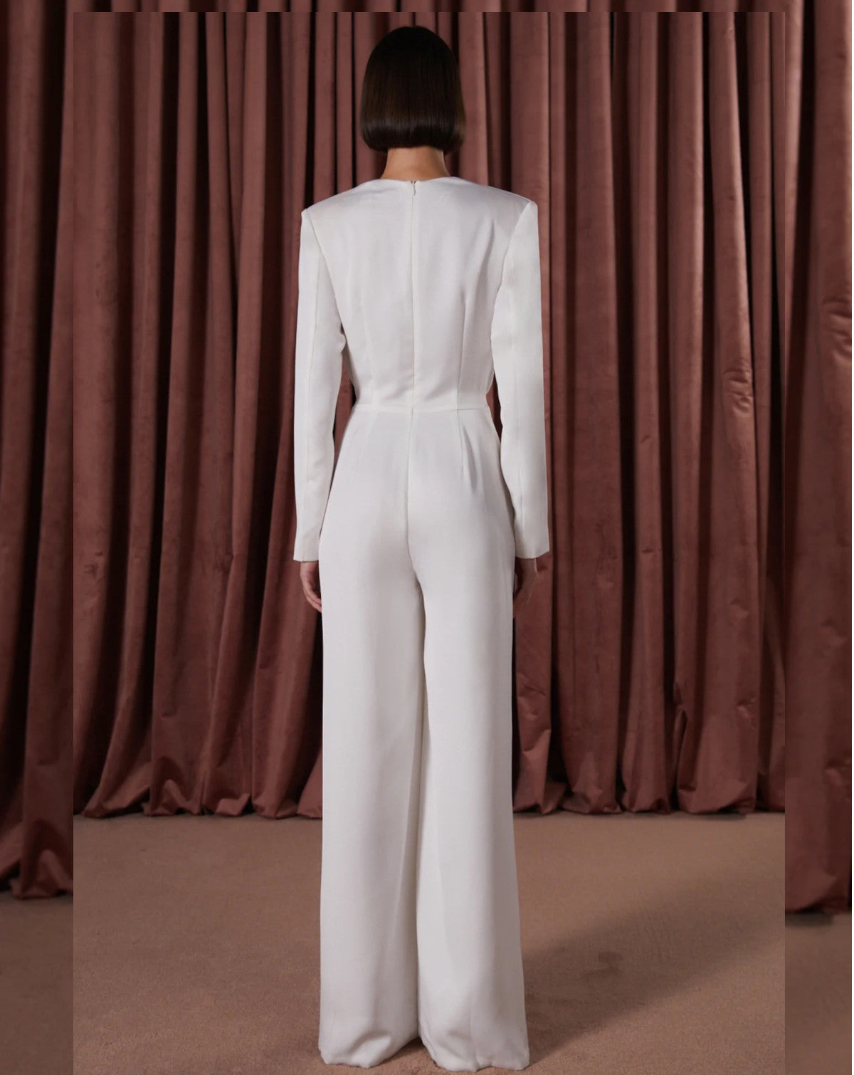 Lotti Satin Jumpsuit Ivory