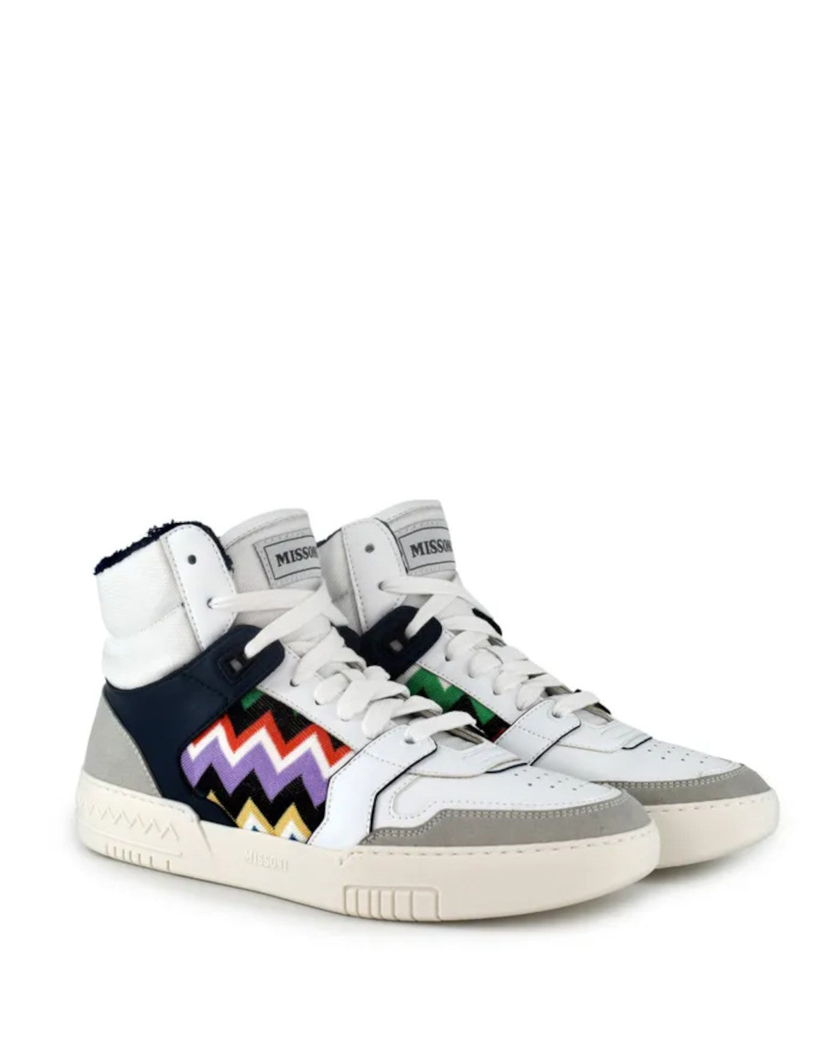 Baskets montantes Basket Blanc Bleu