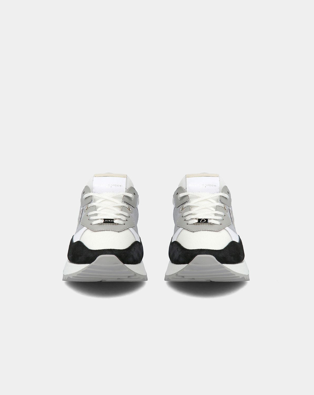 Baskets basses La Rue Tech Resau Blanc Noir