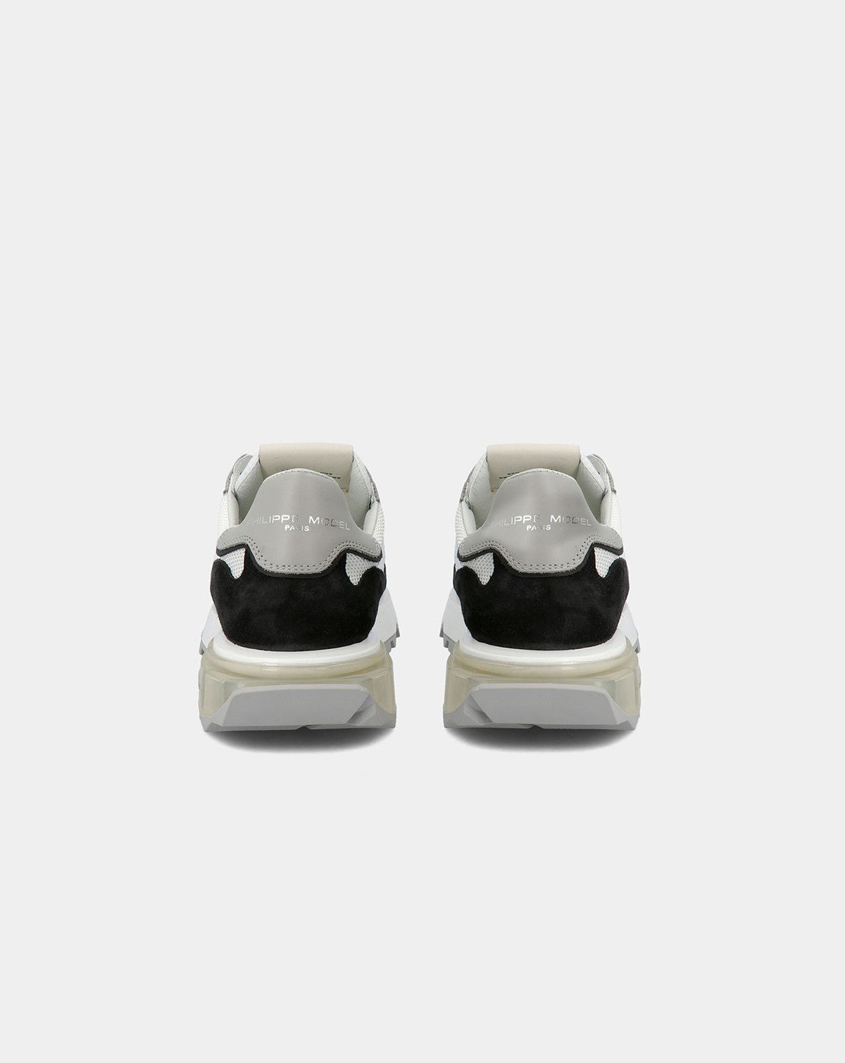 Baskets basses La Rue Tech Resau Blanc Noir