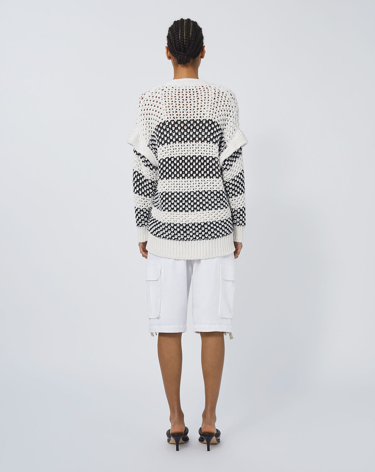 Lamina Sweater Off White Black