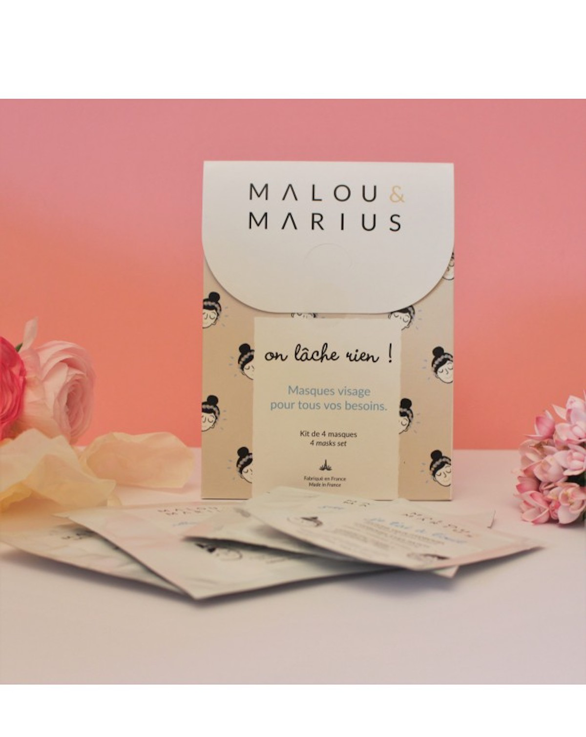 4 masques On Lâche Rien