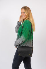 Greta Printed Oversize Shirt Green